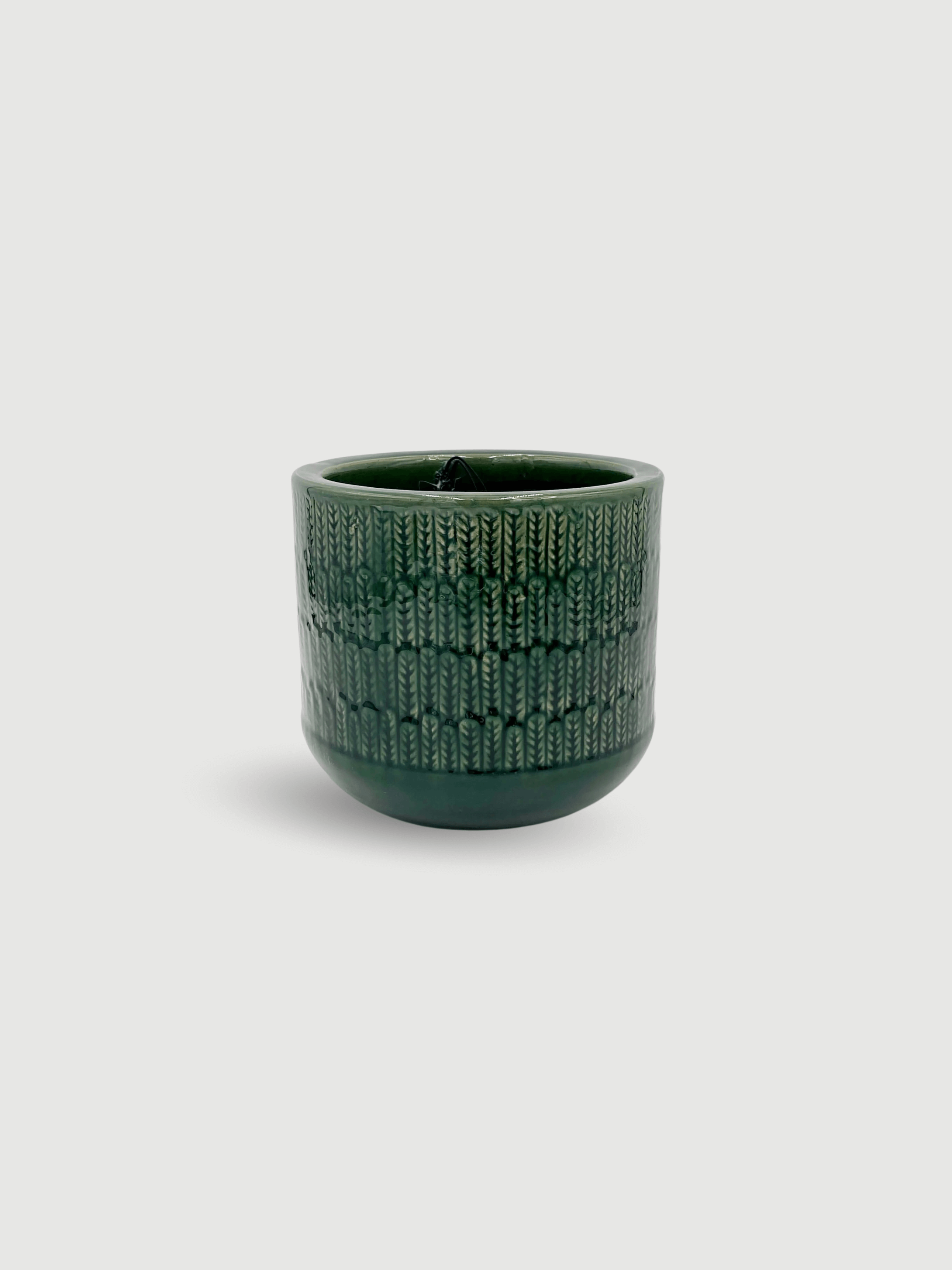 Green Ceramic Plant Pot, Oran Collection, Indoor & Outdoor