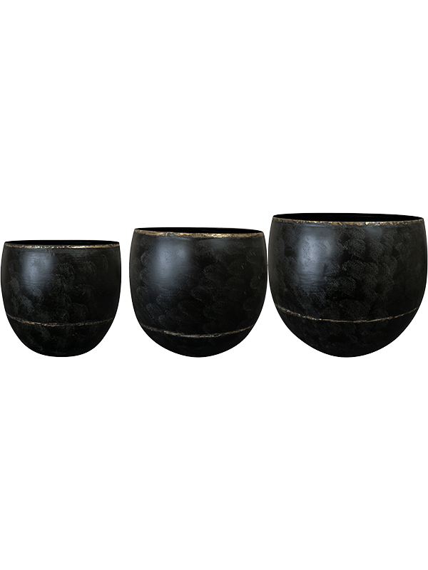 Belia Plant Pot, Vintage Black, Multiple Size