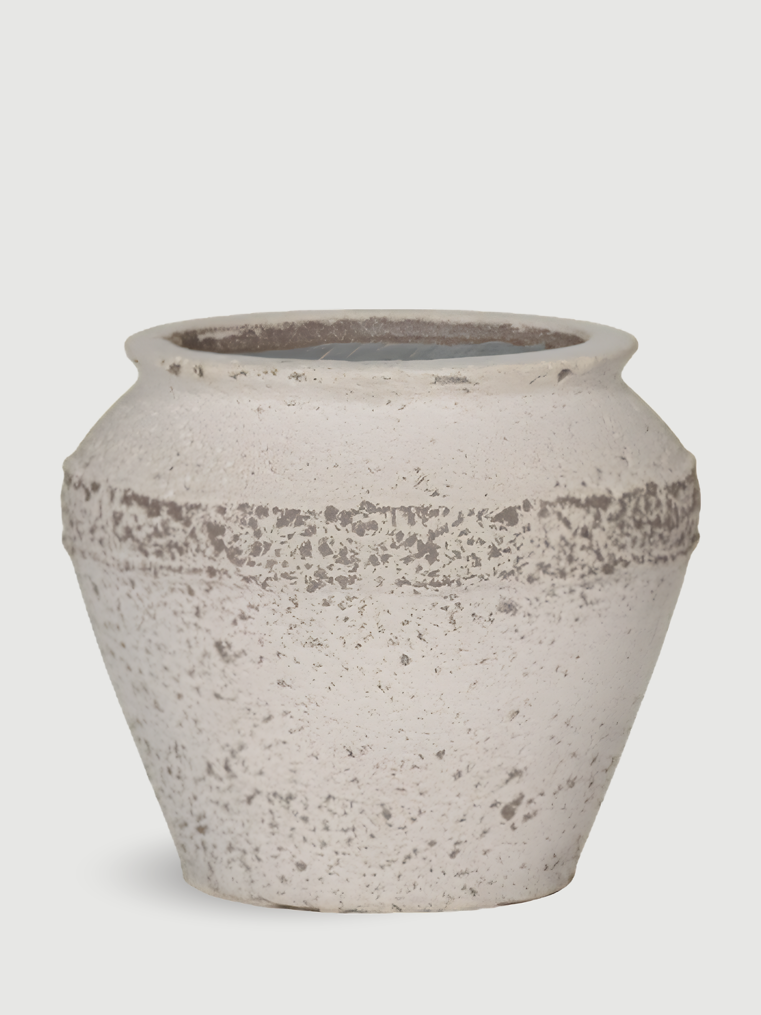 Eros Mediterranean Plant Pot – Chalk White