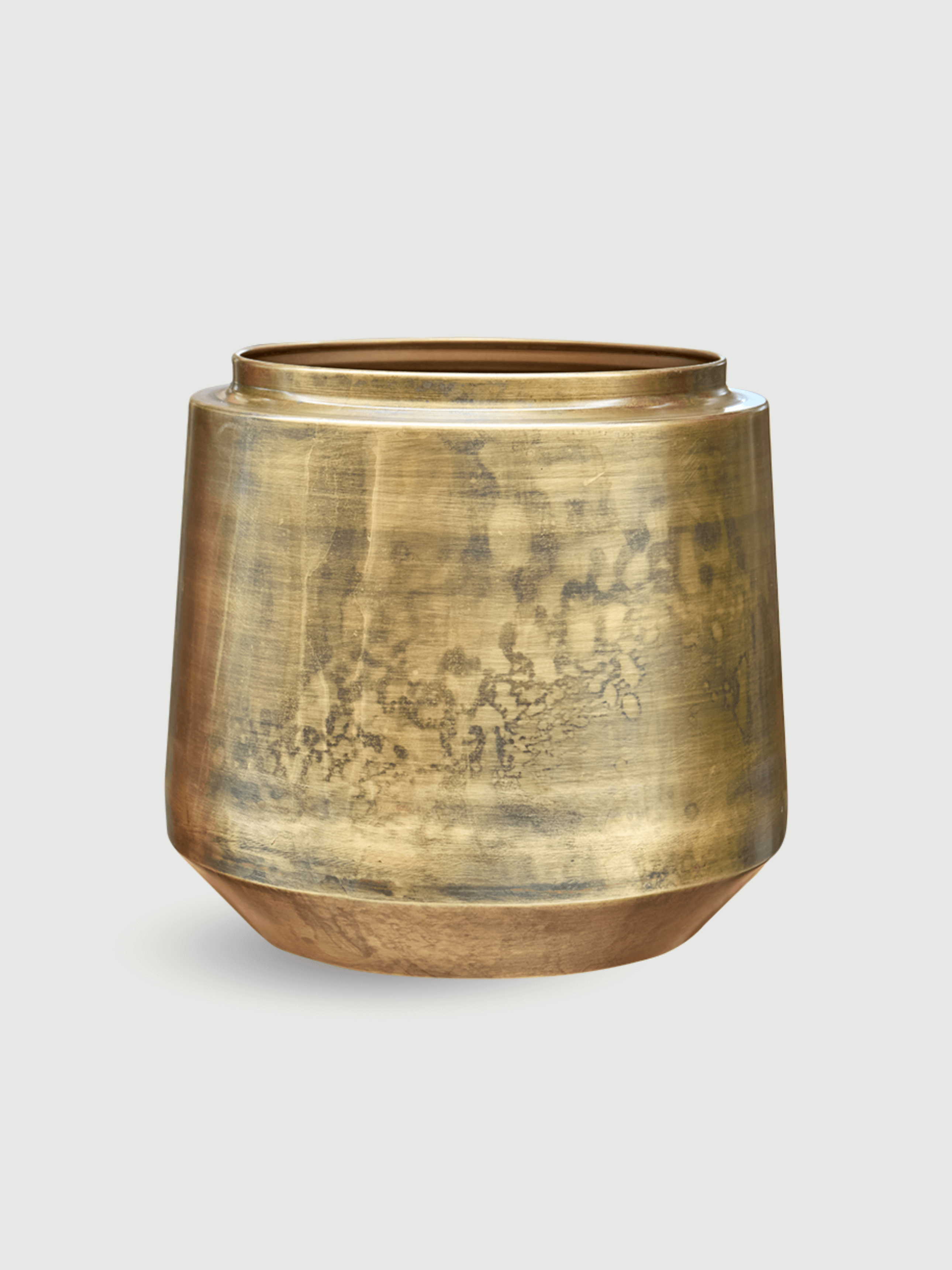 Handmade_Indigo_Metal_Pots_Vintage_Gold_Retro_Houseplant_Pot