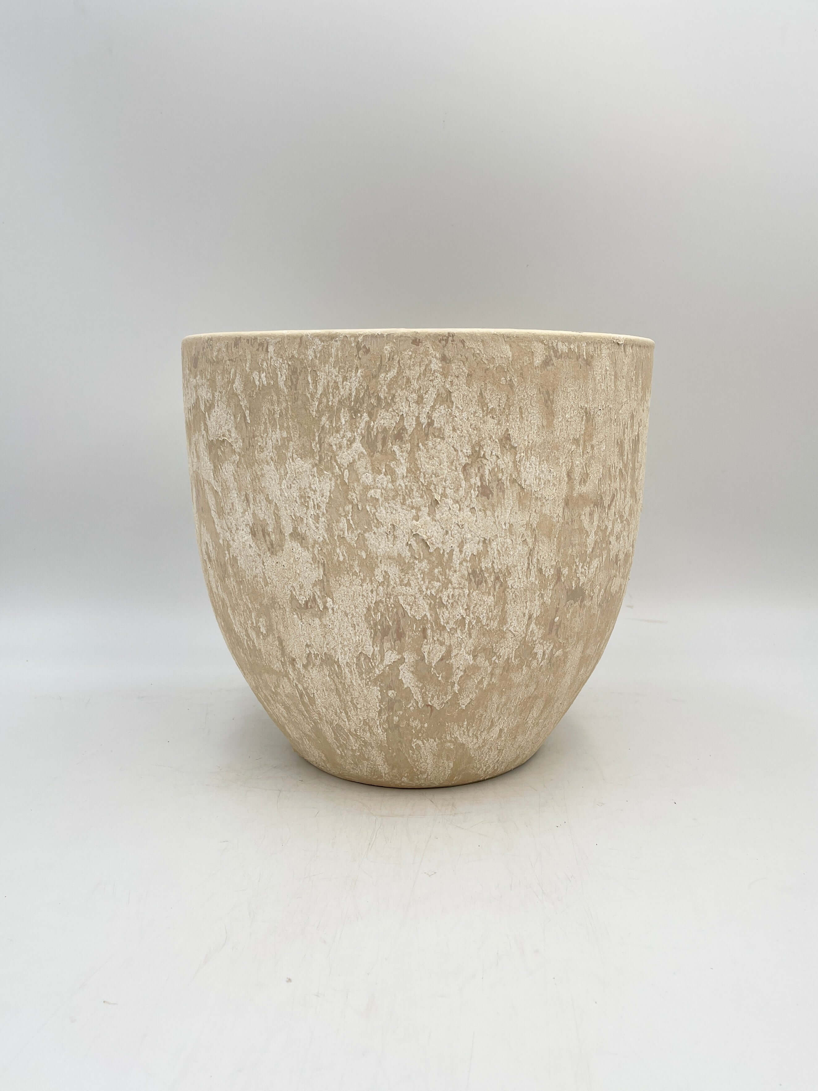 Sem Handmade Ceramic Indoor Plant Pots, Cream beige XL, House Plant Pot in Multiple Sizes