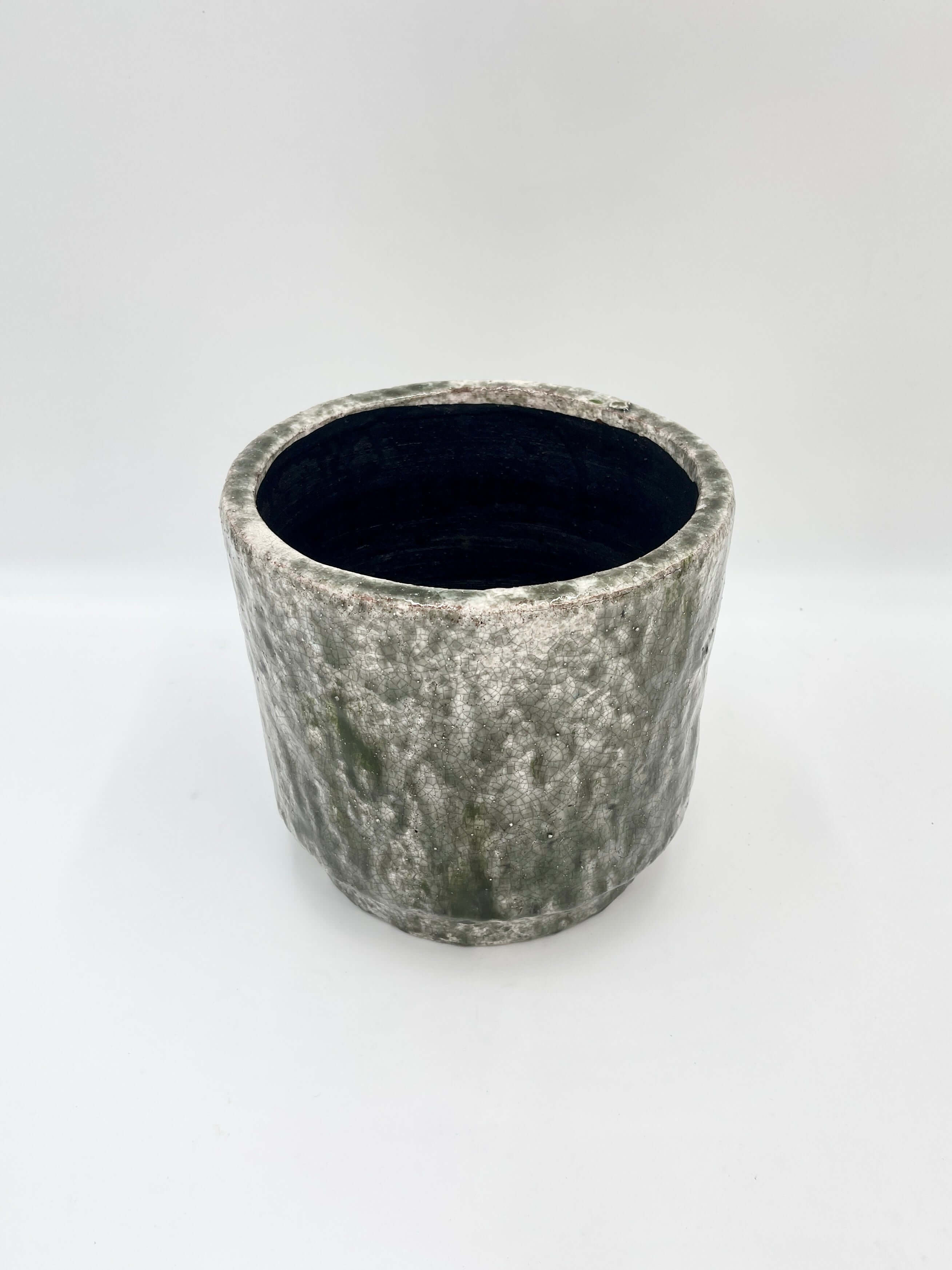 Julian Indoor Ceramic Pots, Moss Green, 14cm - 21cm Houseplant Pot