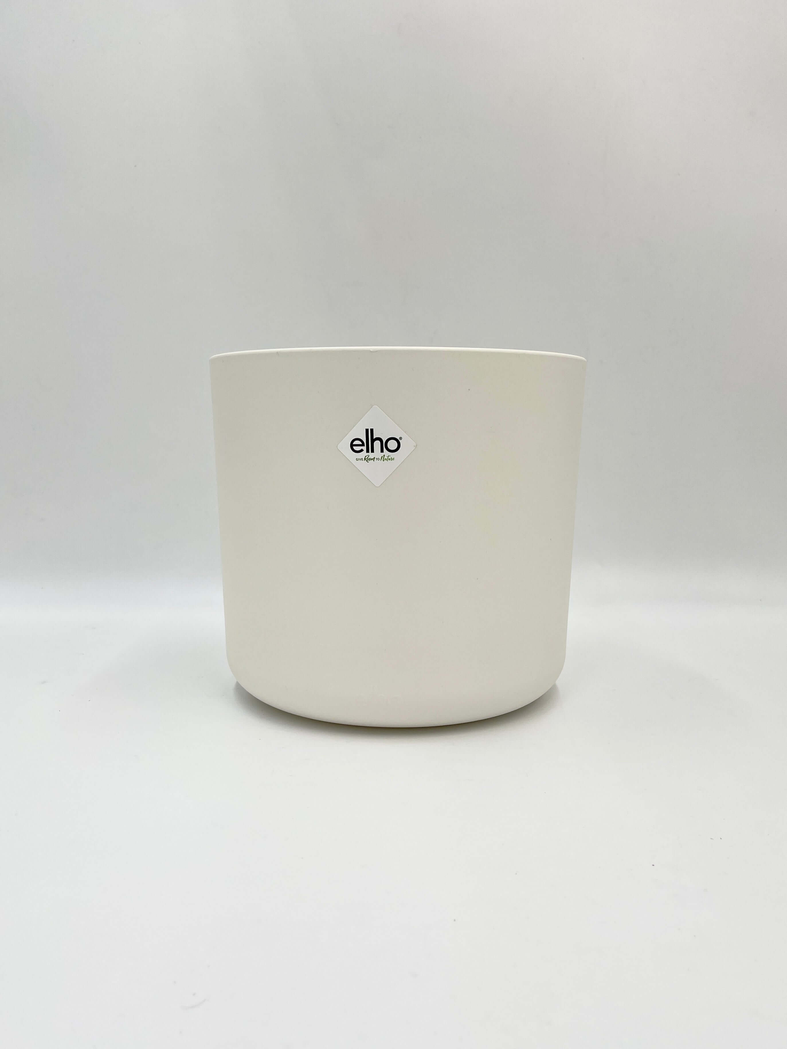 Elho B.For Soft, White Plant Pots in Multiple Sizes, Eco-Friendly, Plastic