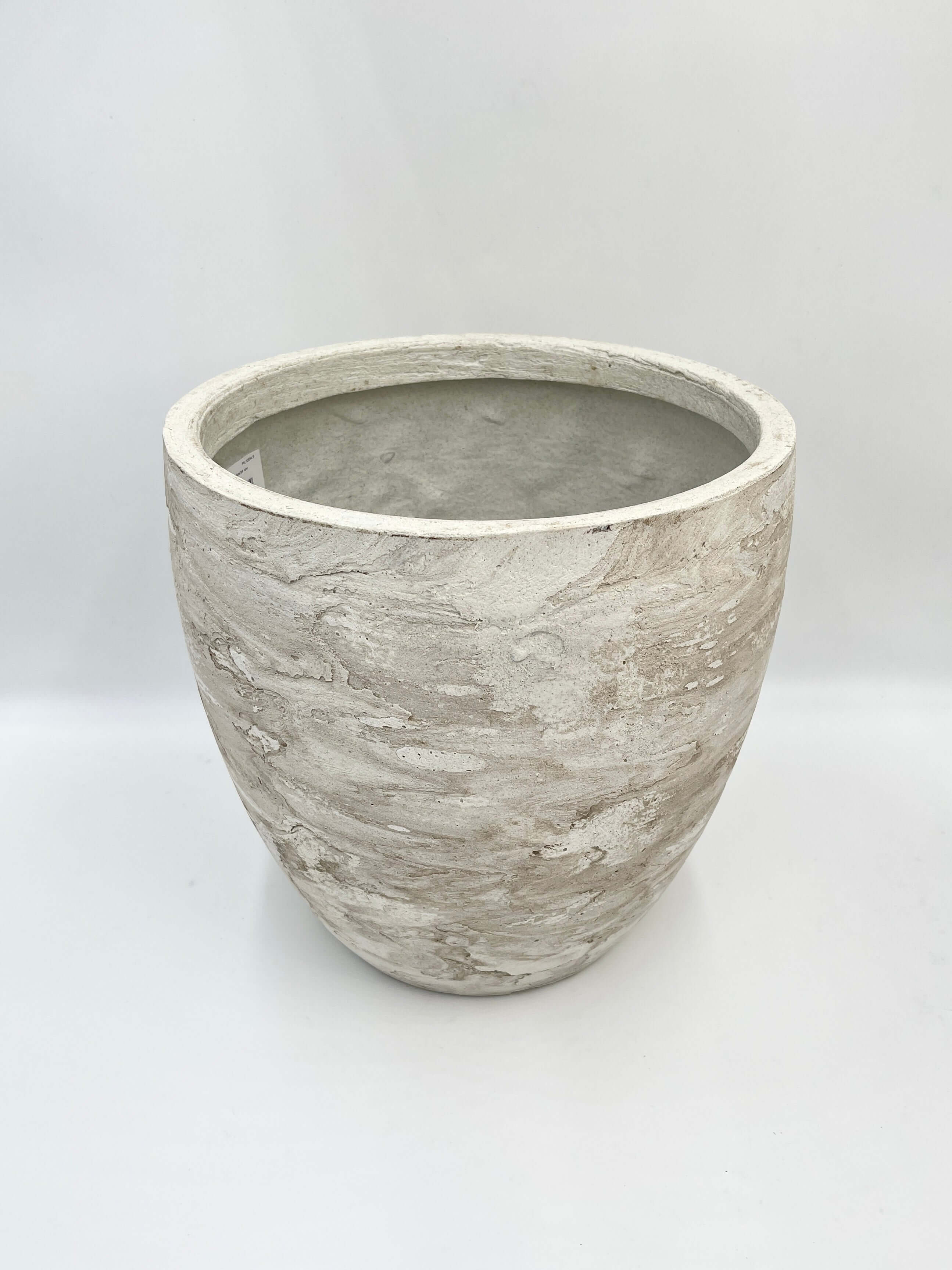 Algar Plant Pot, 34cm, White, Indoor & Outdoor Plant Pot