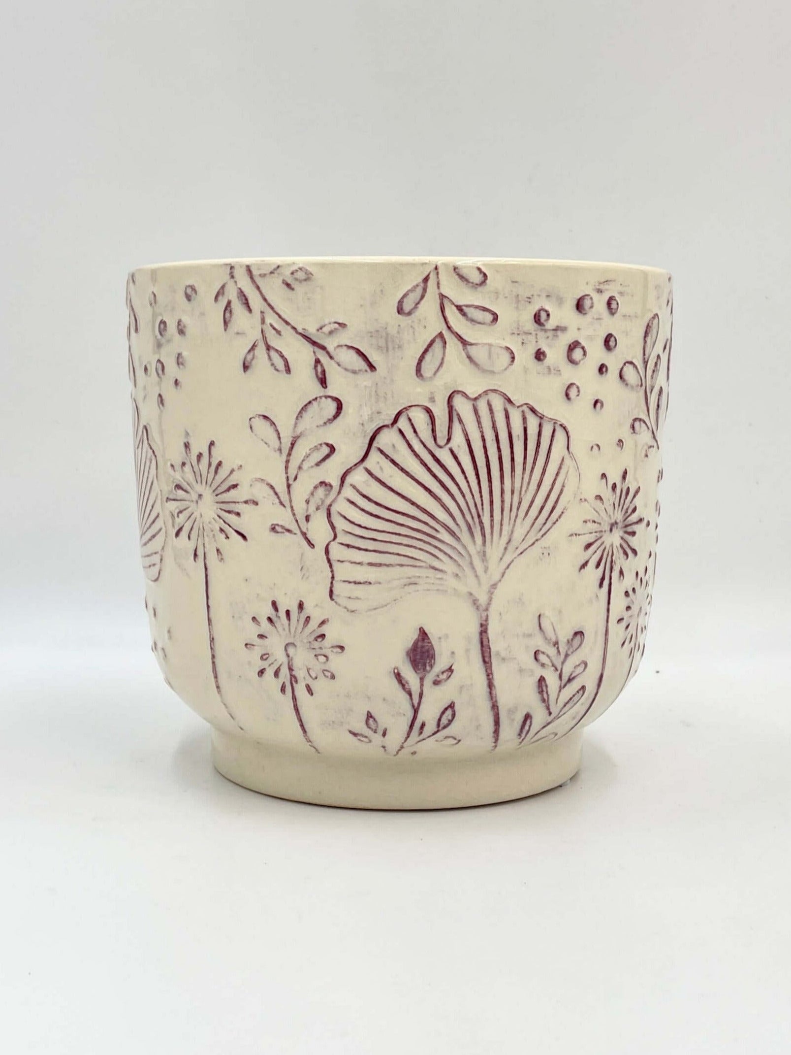 Pink Ceramic Plant Pot Emilia - 14cm - 19cm - Indoor Plant Pot