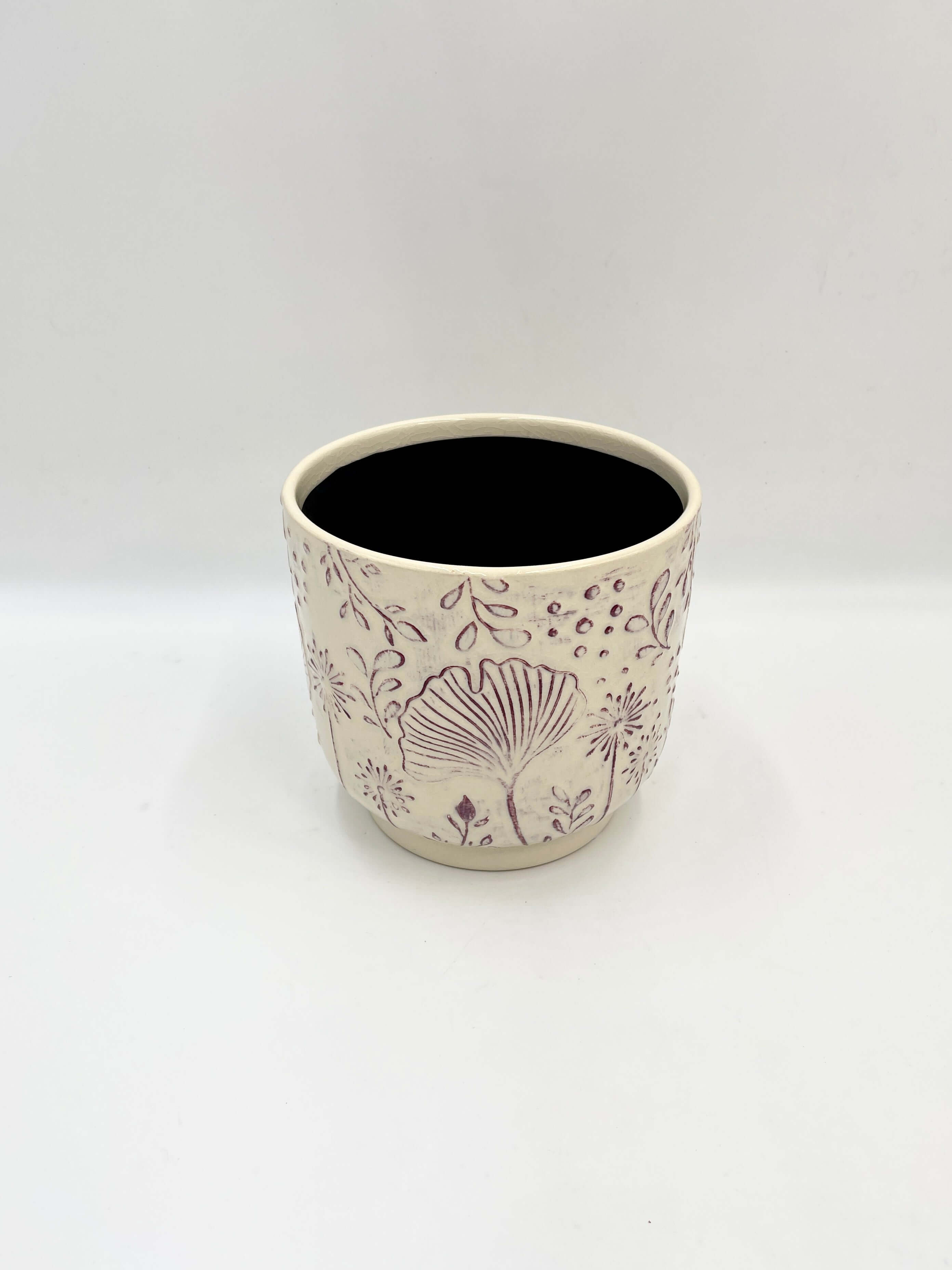 Pink Ceramic Plant Pot Emilia - 14cm - 19cm - Indoor Plant Pot