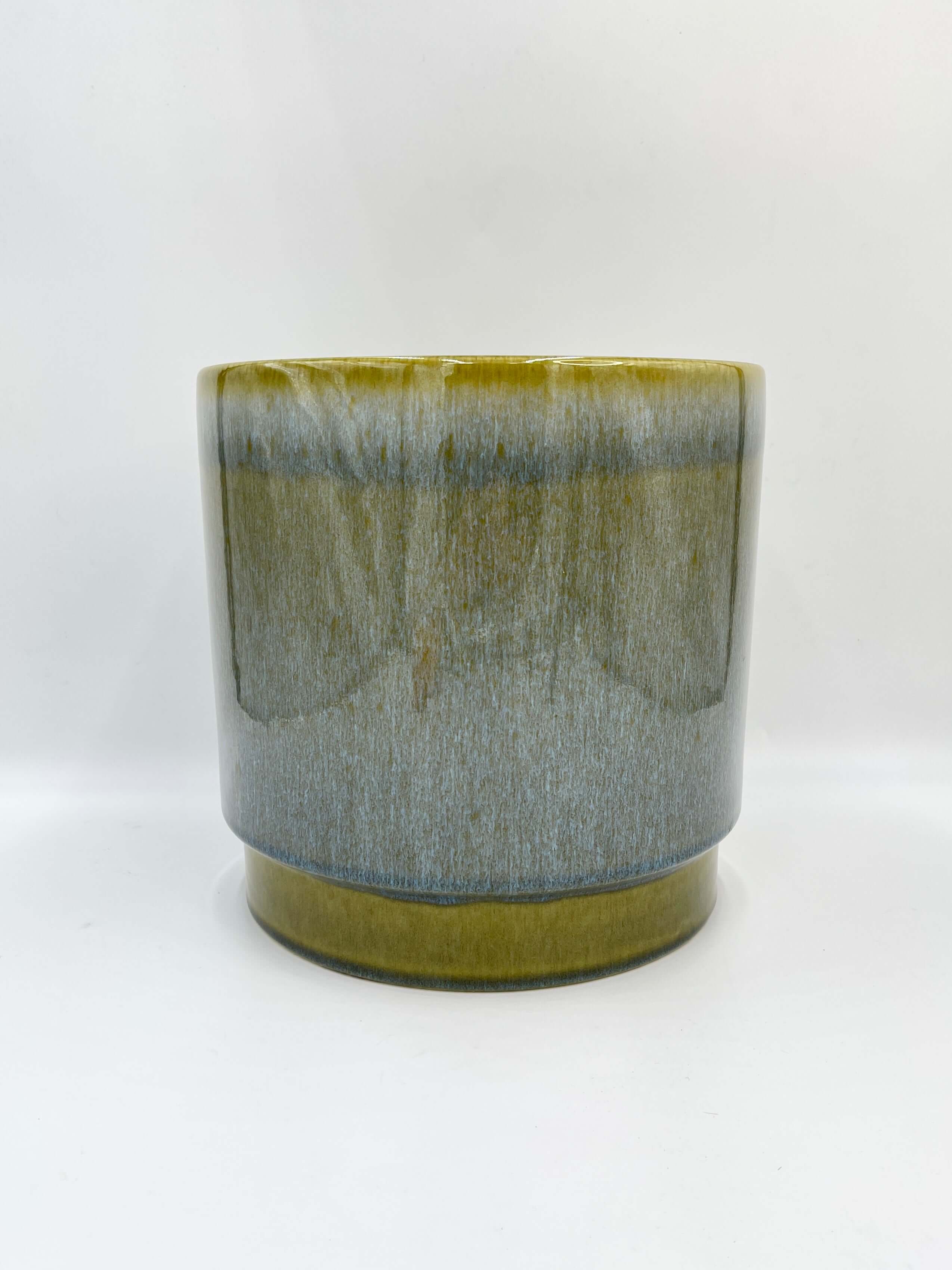 Sense Ceramic Plant Pots, Jade Blue, 21cm - 29cm