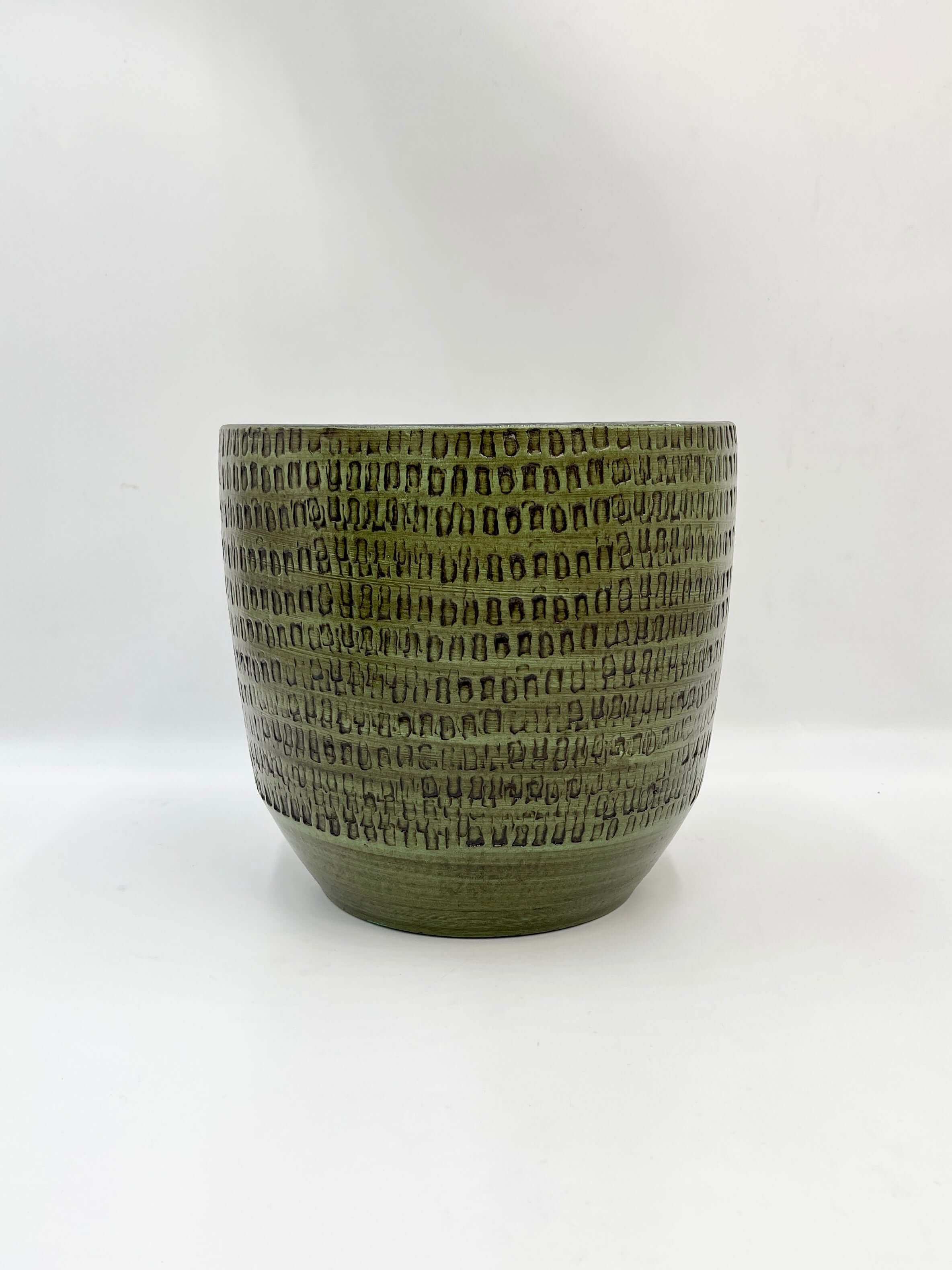 Sanna, Handmade Ceramic Plant Pots, Green, House Plant Pot in Multiple Sizes