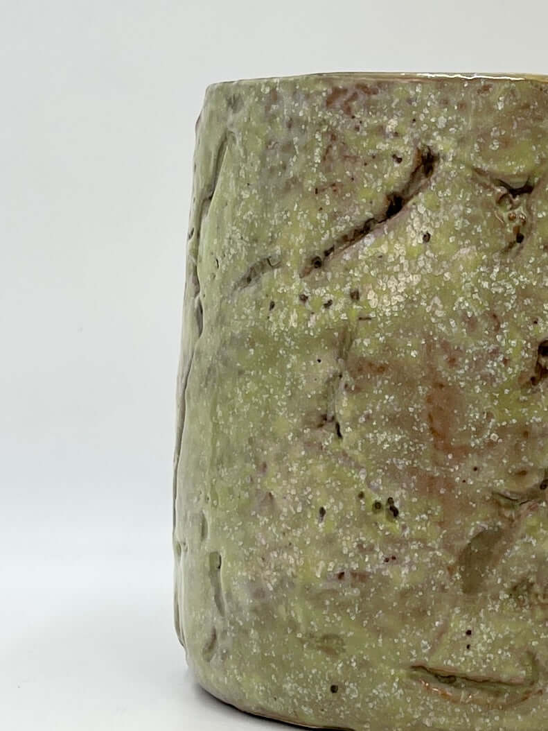 Green Ceramic Plant Pot - Masha - Multiple Sizes, Indoor Plant Pot