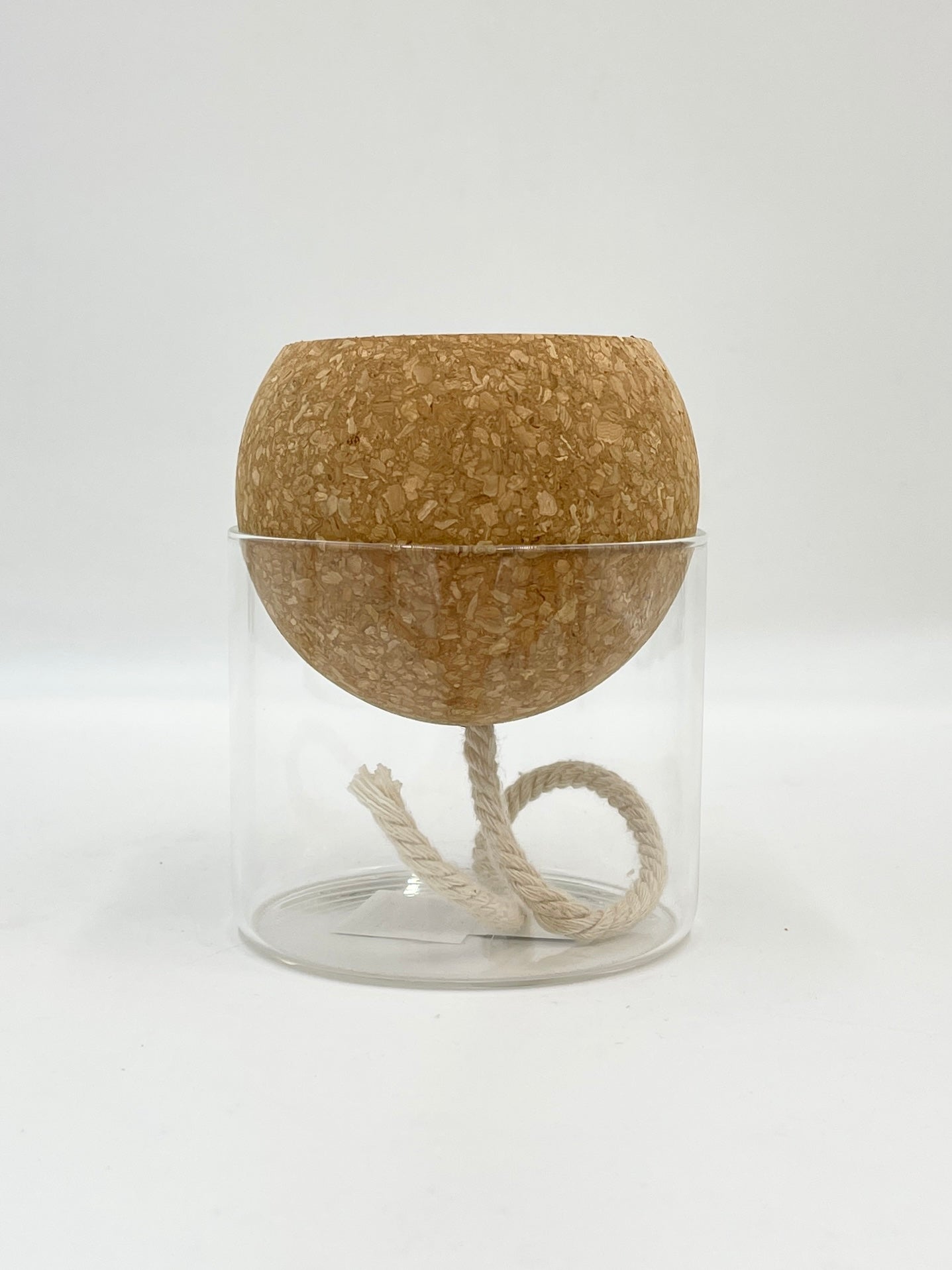 Self-Watering Planter H14cm D10cm - Recycled Glass - Gift