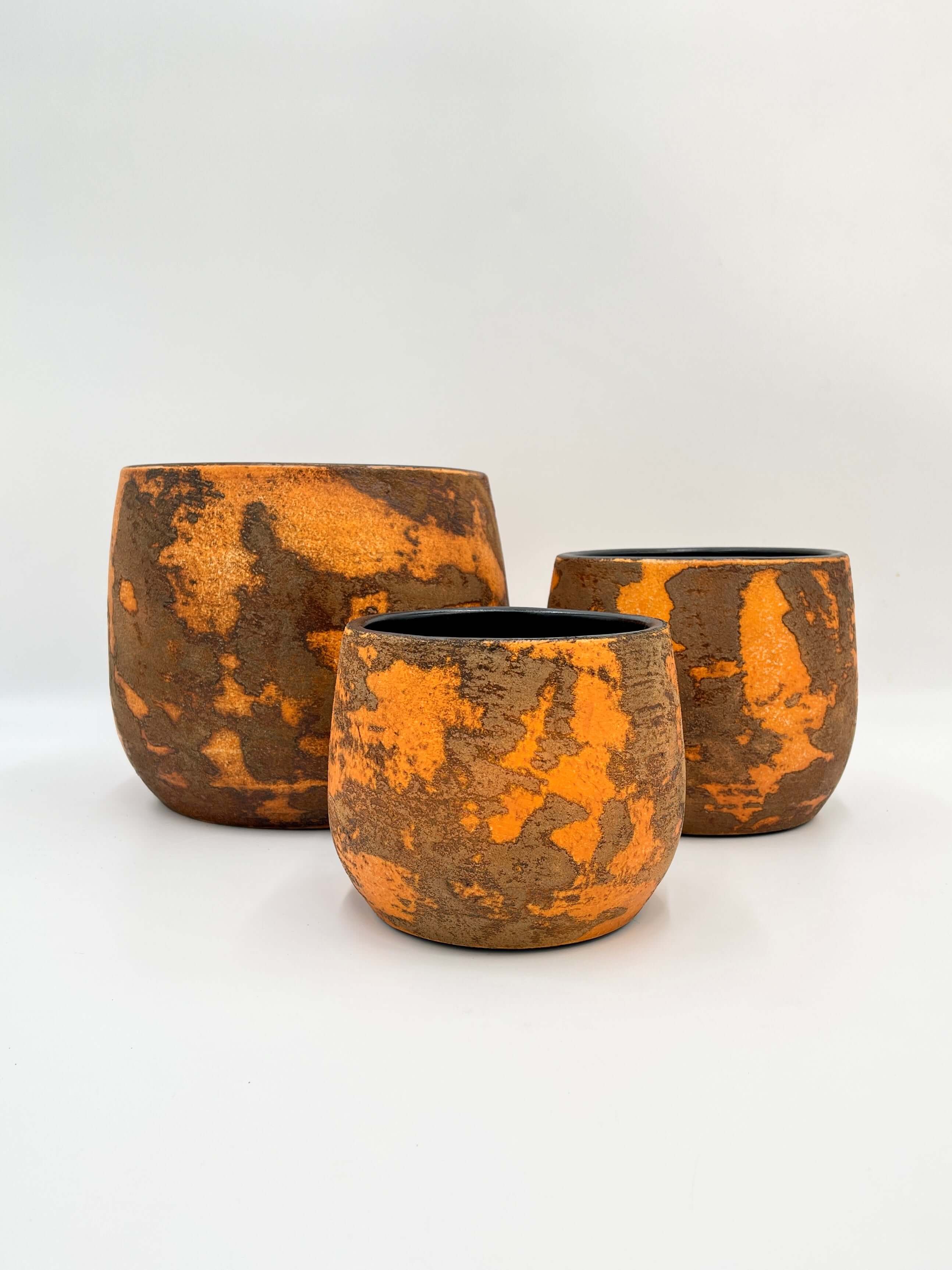 Olaf Ceramic Plant Pot Rust, Orange, Multiple Sizes