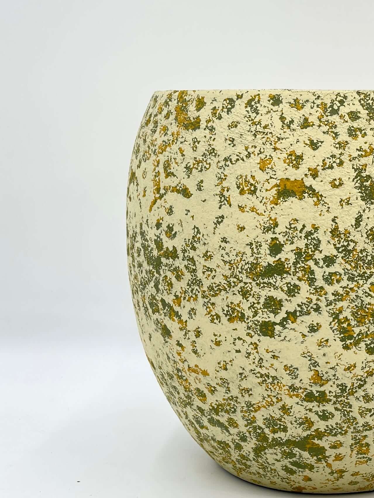 Nikai Ochre Yellow & Green Ceramic Plant Pot | Multiple Sizes | Rebel Plants