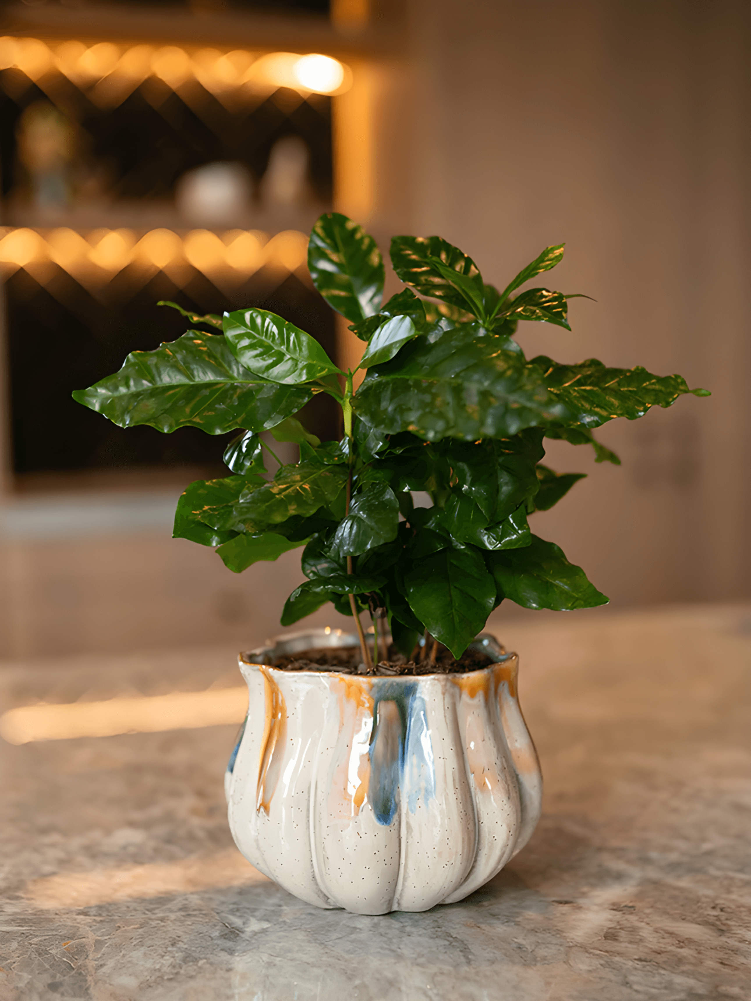 Pastel Ceramic Plant Pot Molly - Aquarel - D17cm