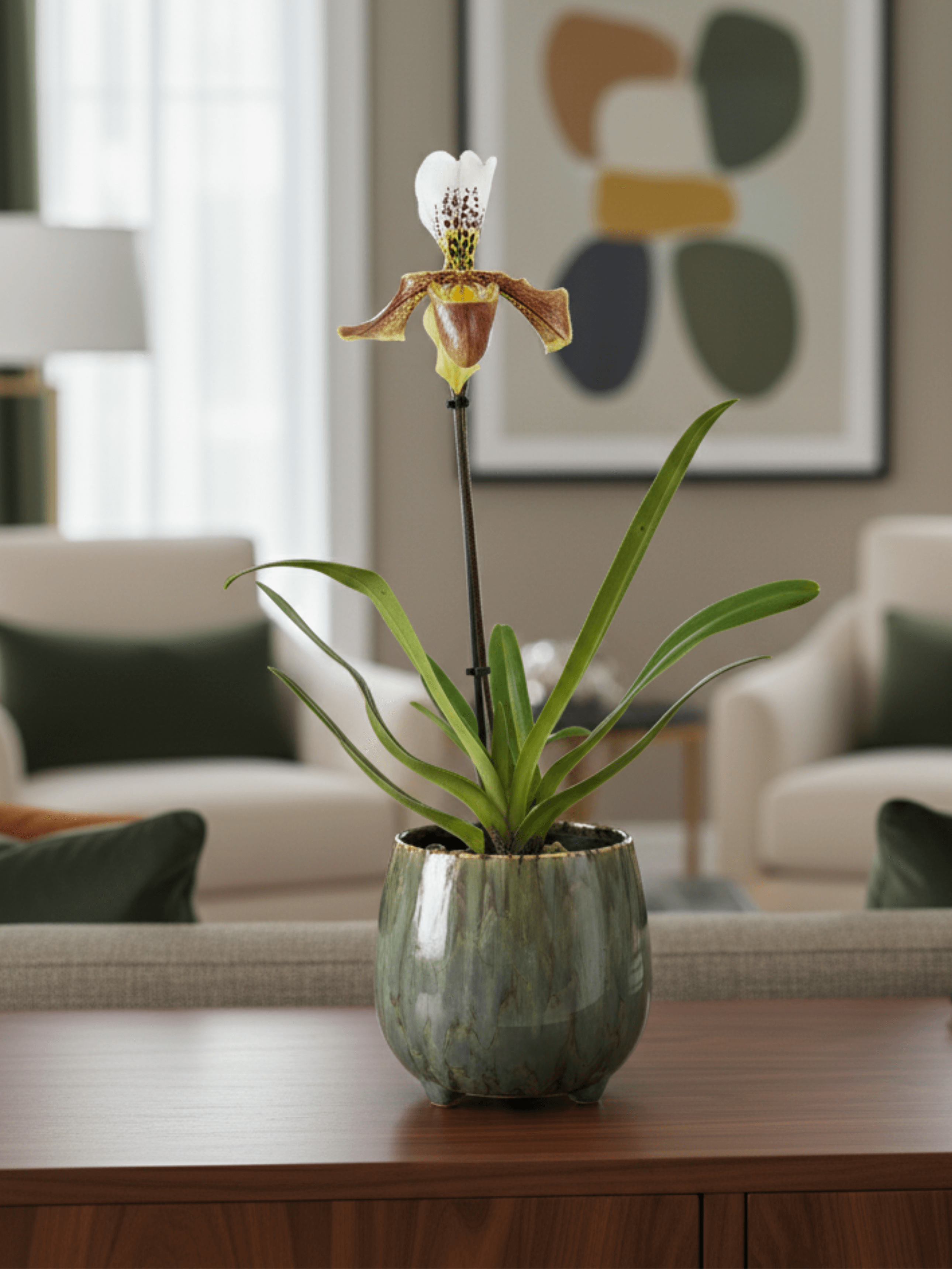 Paphiopedilum_-_Slipper_Orchid_-_American_Hybrid