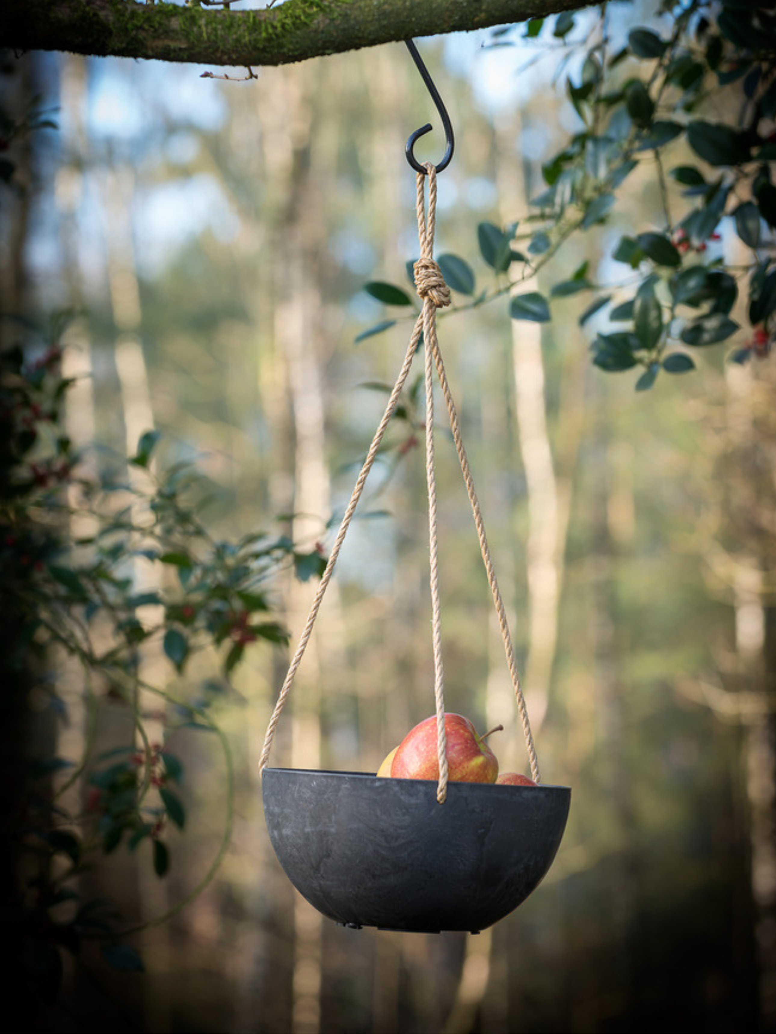 Artstone Fiona Hanger Black, Indoor & Outdoor Hanging Pot, Multiple Size