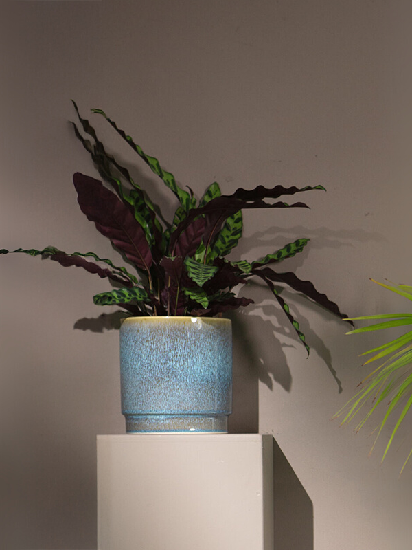 Handmade Sense Plant Pots, Jade Blue
