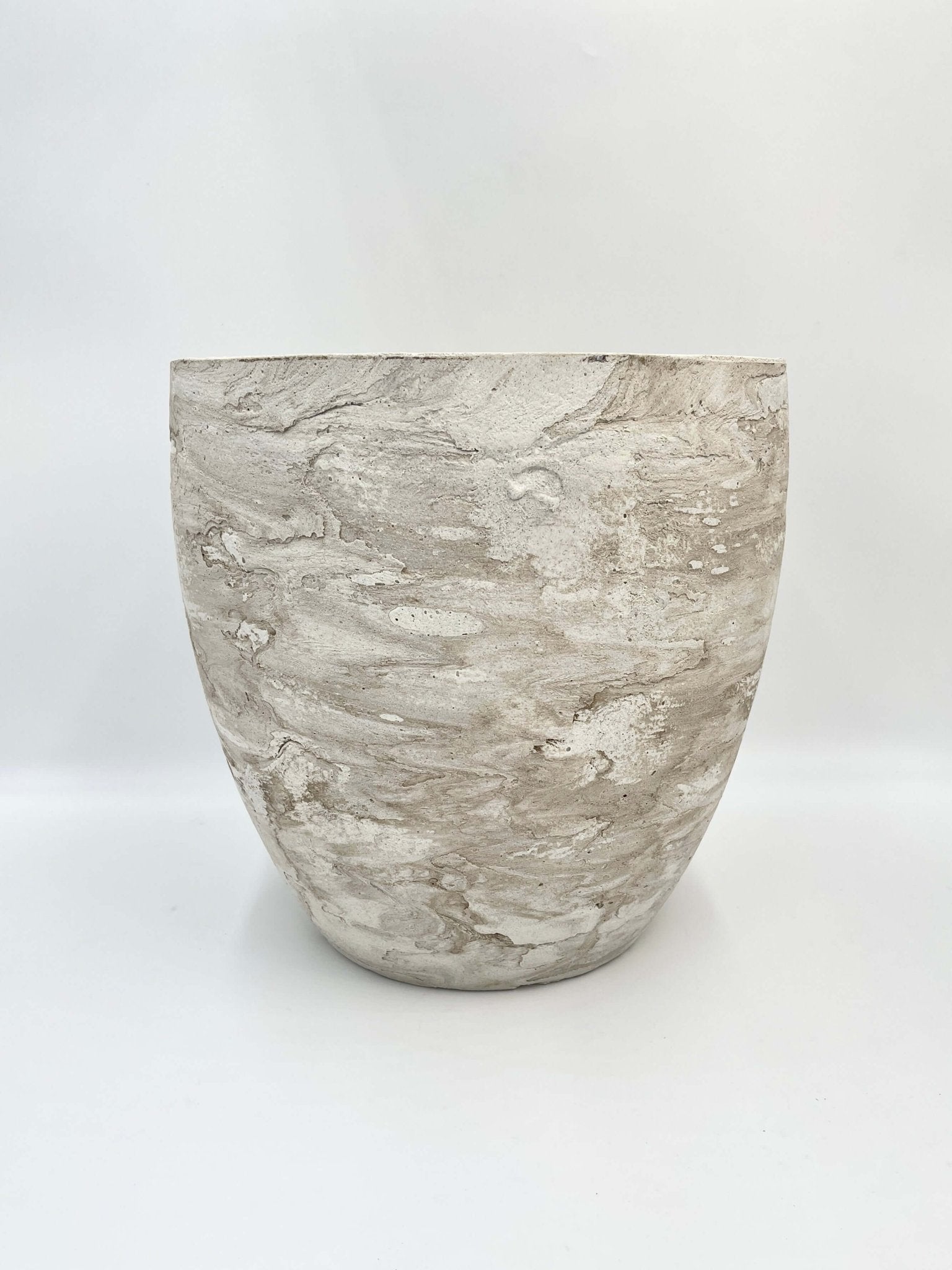 Algar Plant Pot, 34cm, White, Indoor & Outdoor Plant Pot