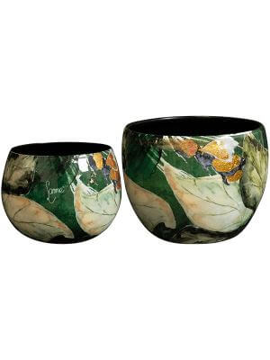 Bee Green, Metal Plant Pots by Lammie, House Plant Pot in Multiple Sizes