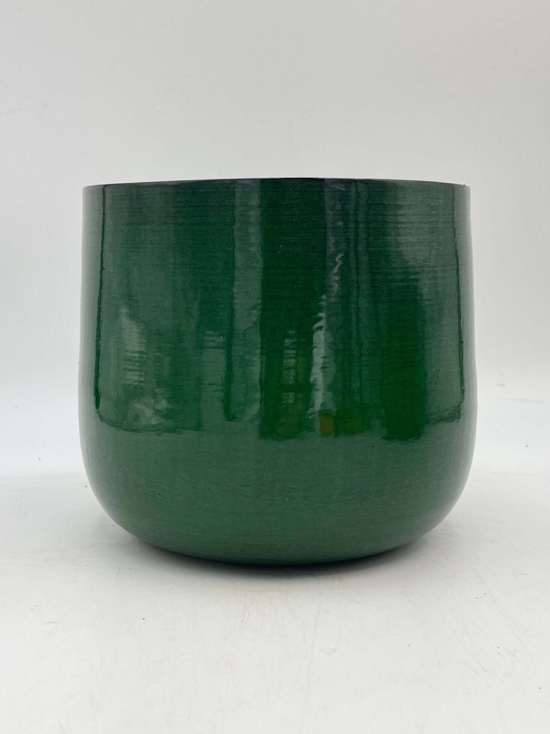 Benson Green Metal Plant Pots, 19cm - 23cm Houseplant Pot