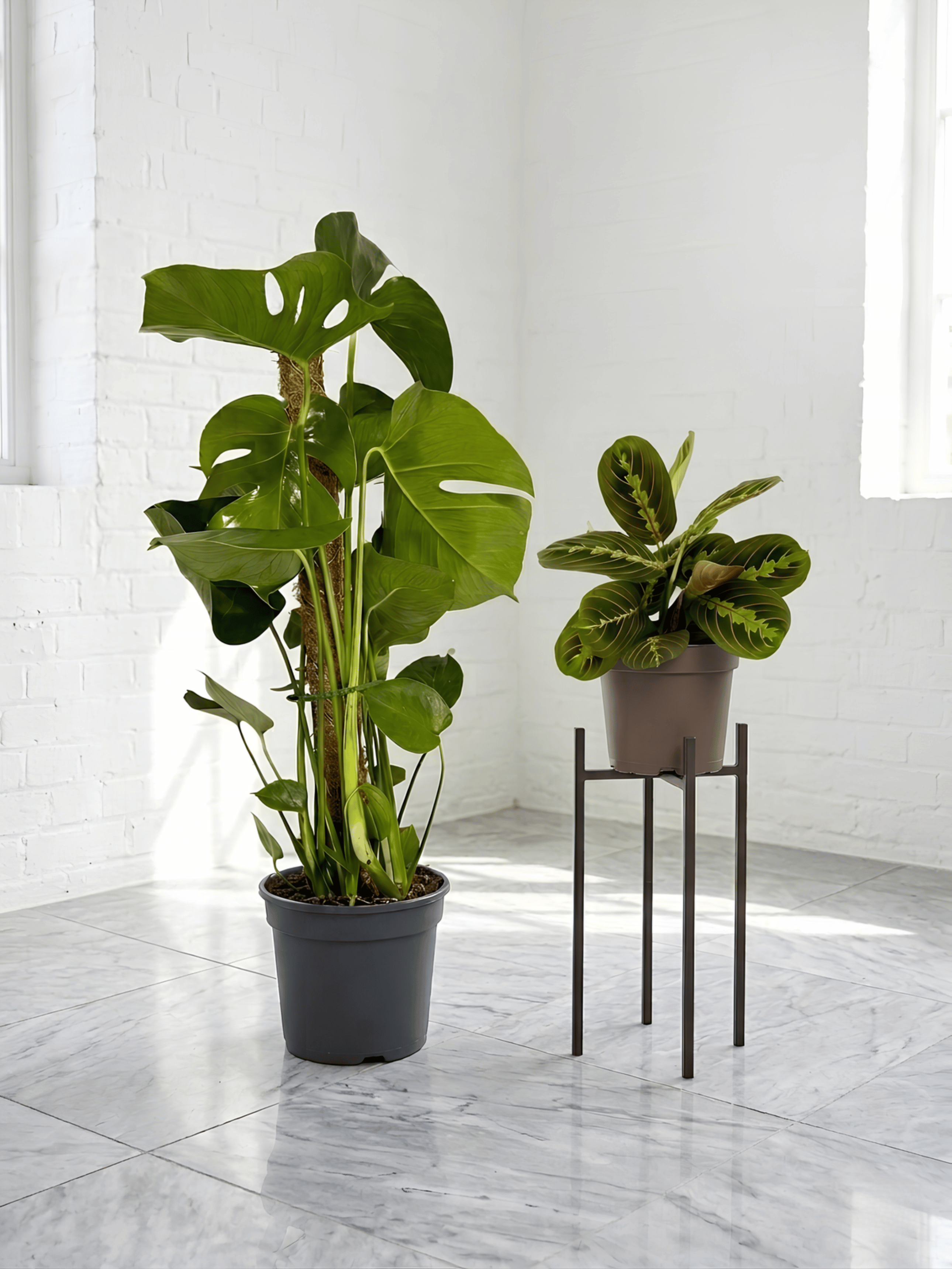 Bestseller Plant Bundle, Monstera Deliciosa & Maranta Leuconeura, Prayer Plant - Rebel Plants
