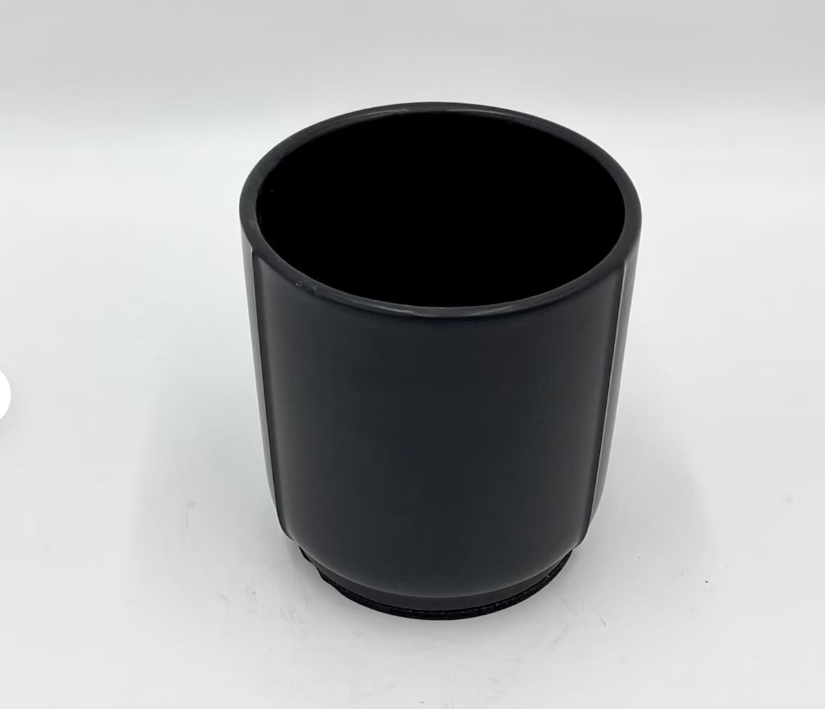 Black Ceramic Cylinder Pot – 9cm - Rebel Plants