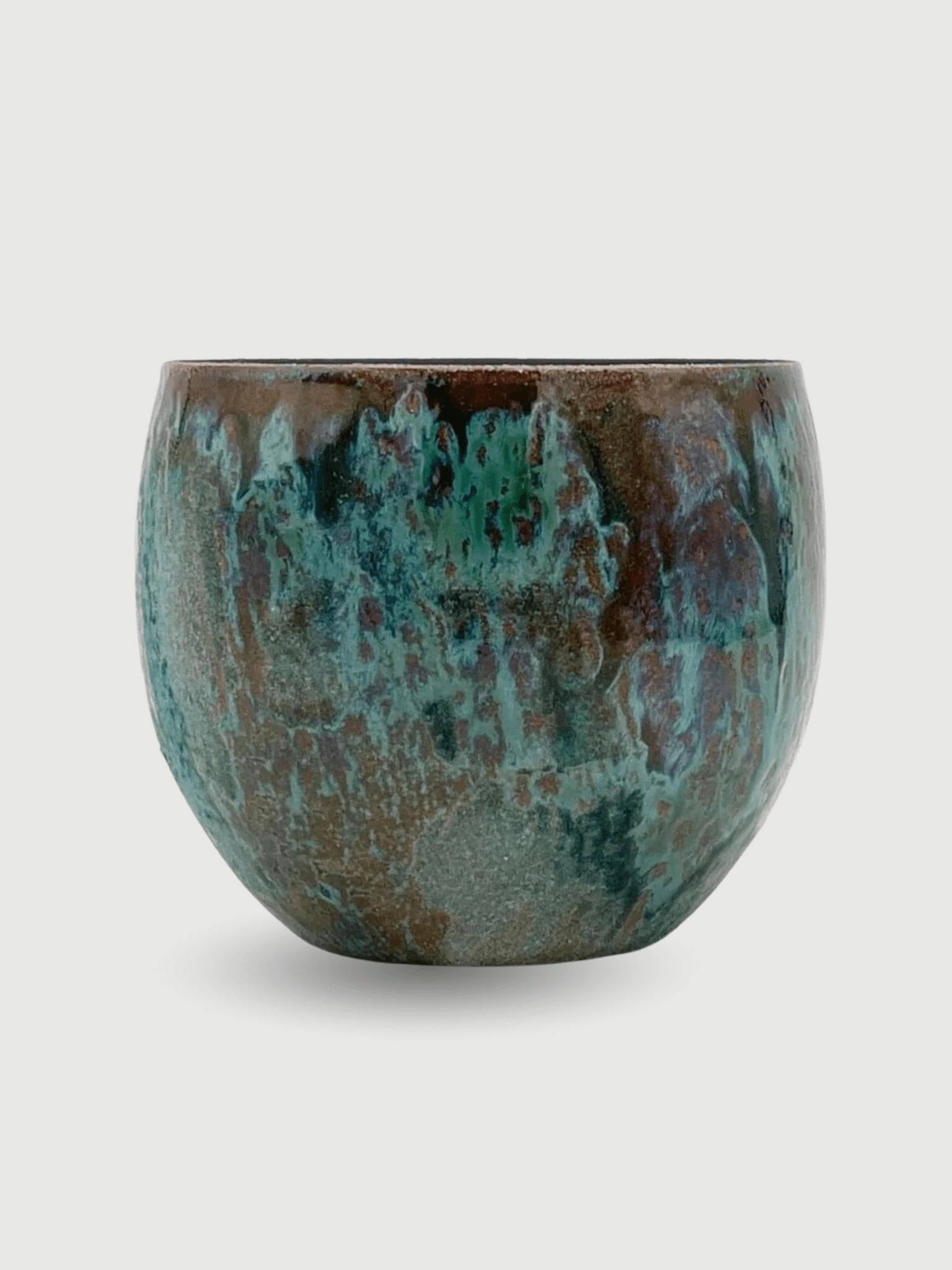 Blue Ceramic Plant Pot - Loren handmade houseplant pot - Blue Ceramic Plant Pot Loren - Handmade Houseplant Pot
