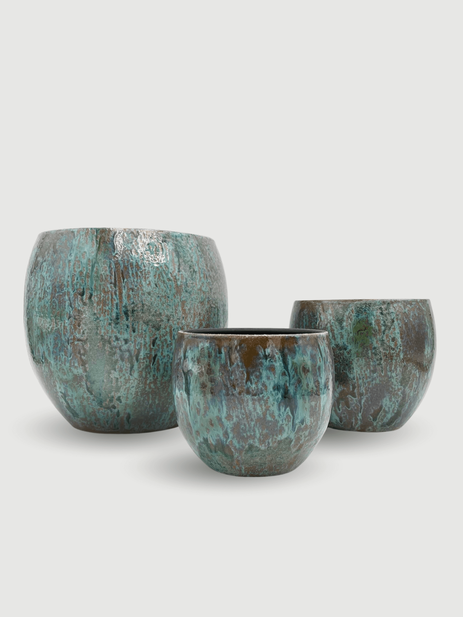 Blue Ceramic Plant Pot Loren - Handmade Houseplant Pot