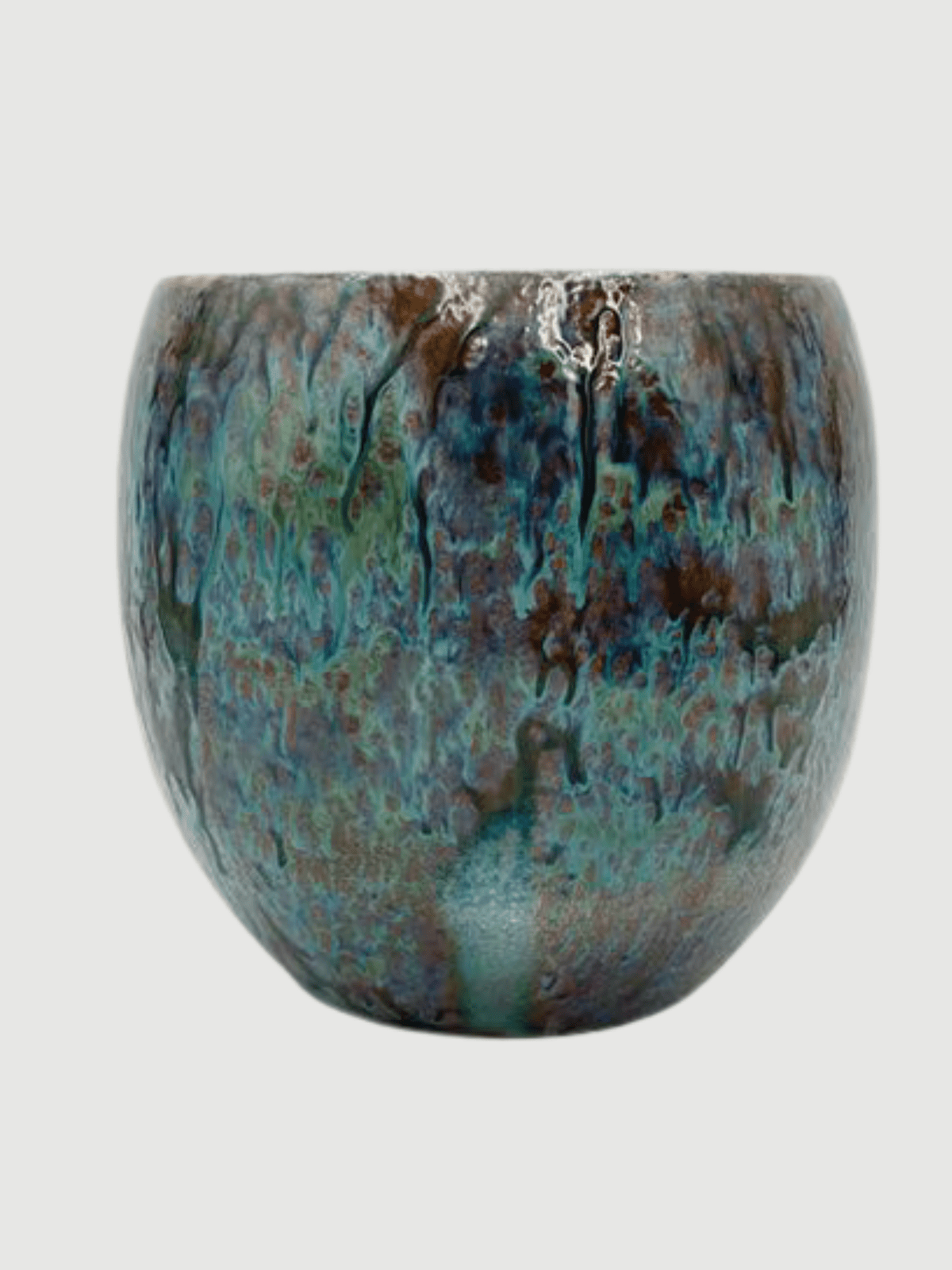Blue Ceramic Plant Pot Loren - Handmade Houseplant Pot - Rebel Plants