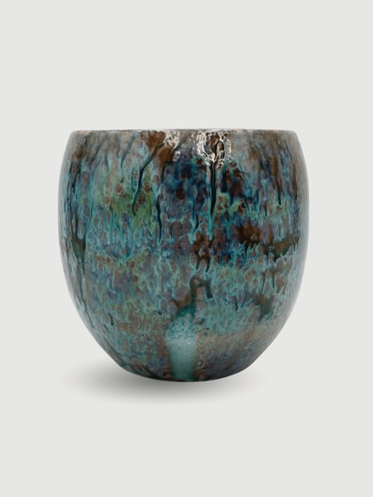Blue Ceramic Plant Pot - Loren handmade houseplant pot - Blue Ceramic Plant Pot Loren - Handmade Houseplant Pot