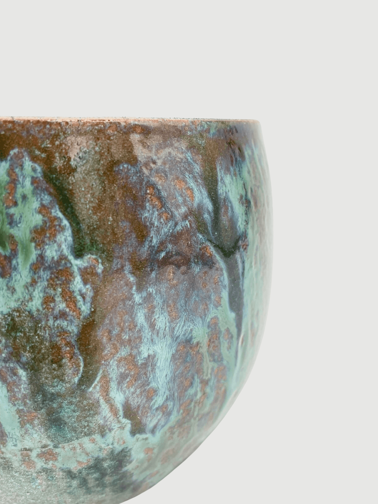 Blue Ceramic Plant Pot - Loren handmade houseplant pot - Blue Ceramic Plant Pot Loren - Handmade Houseplant Pot