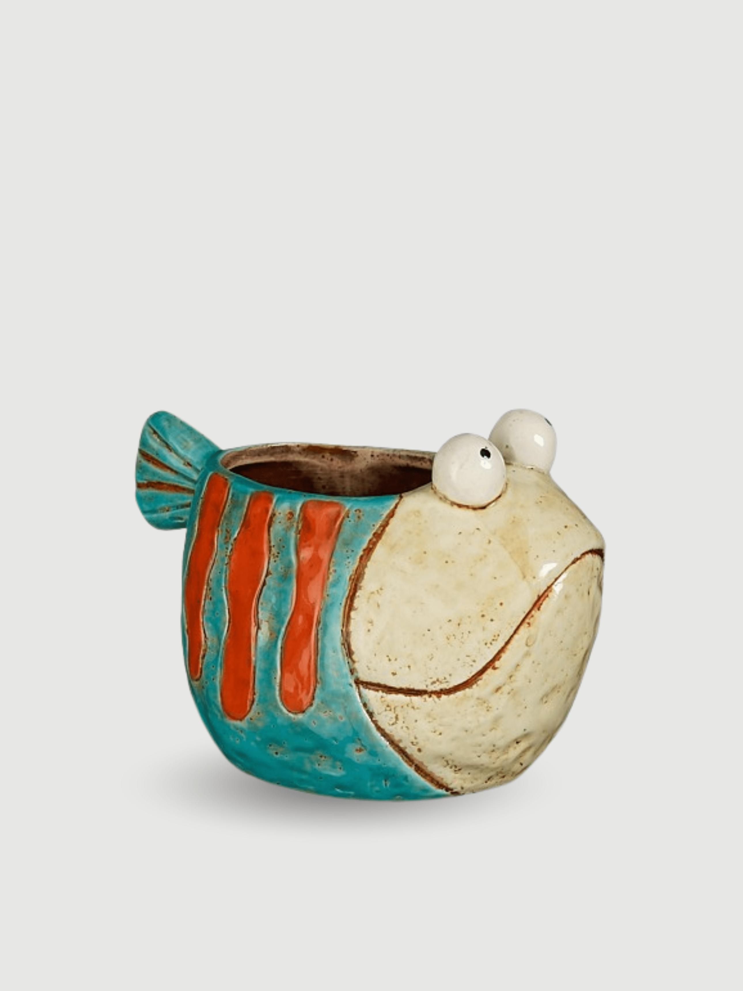 Blue Fish Ceramic Plant Pot | Funny Gift - Rebel Plants