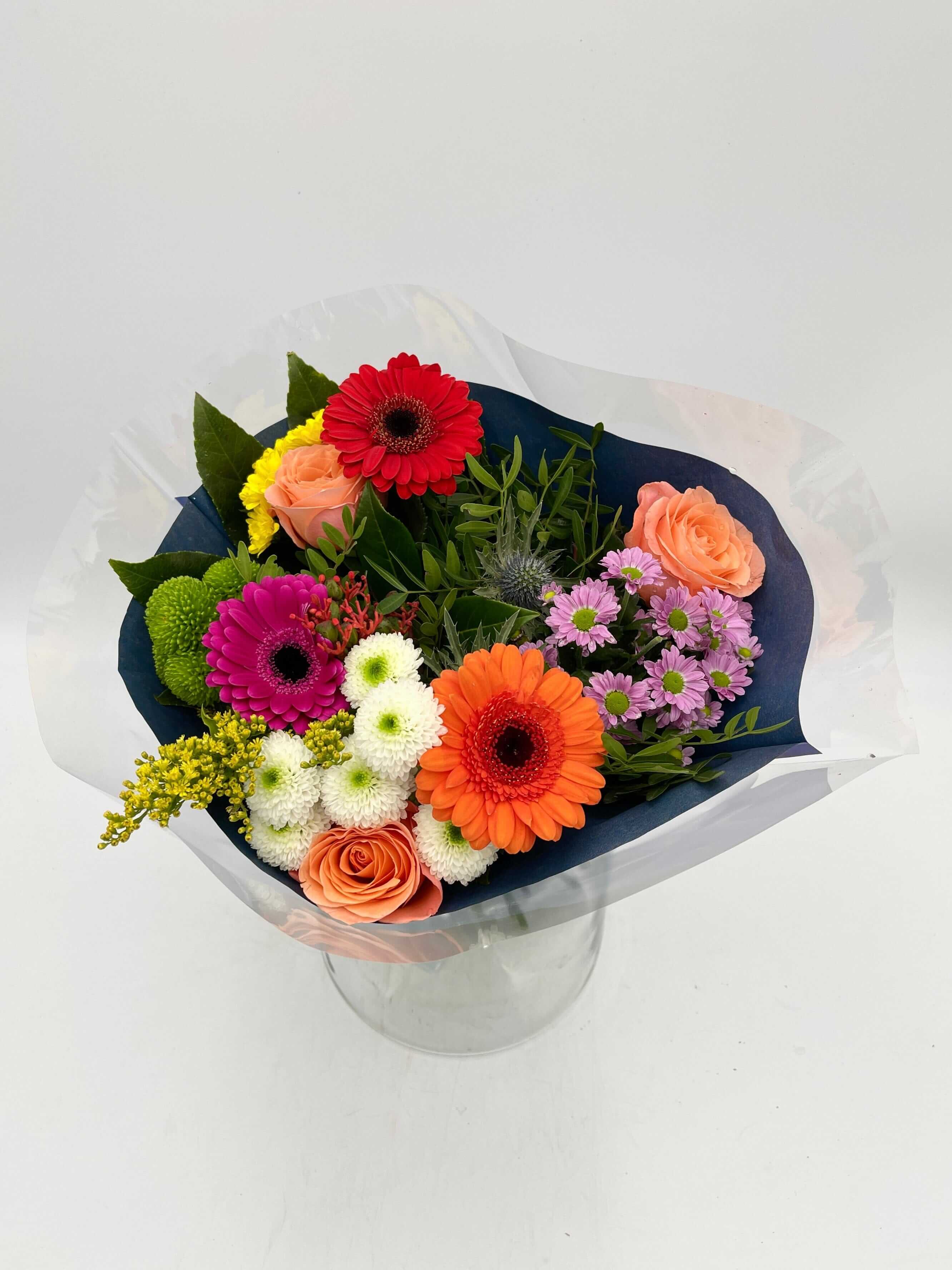 Colourful Flower Bouquet, Free Gift Card