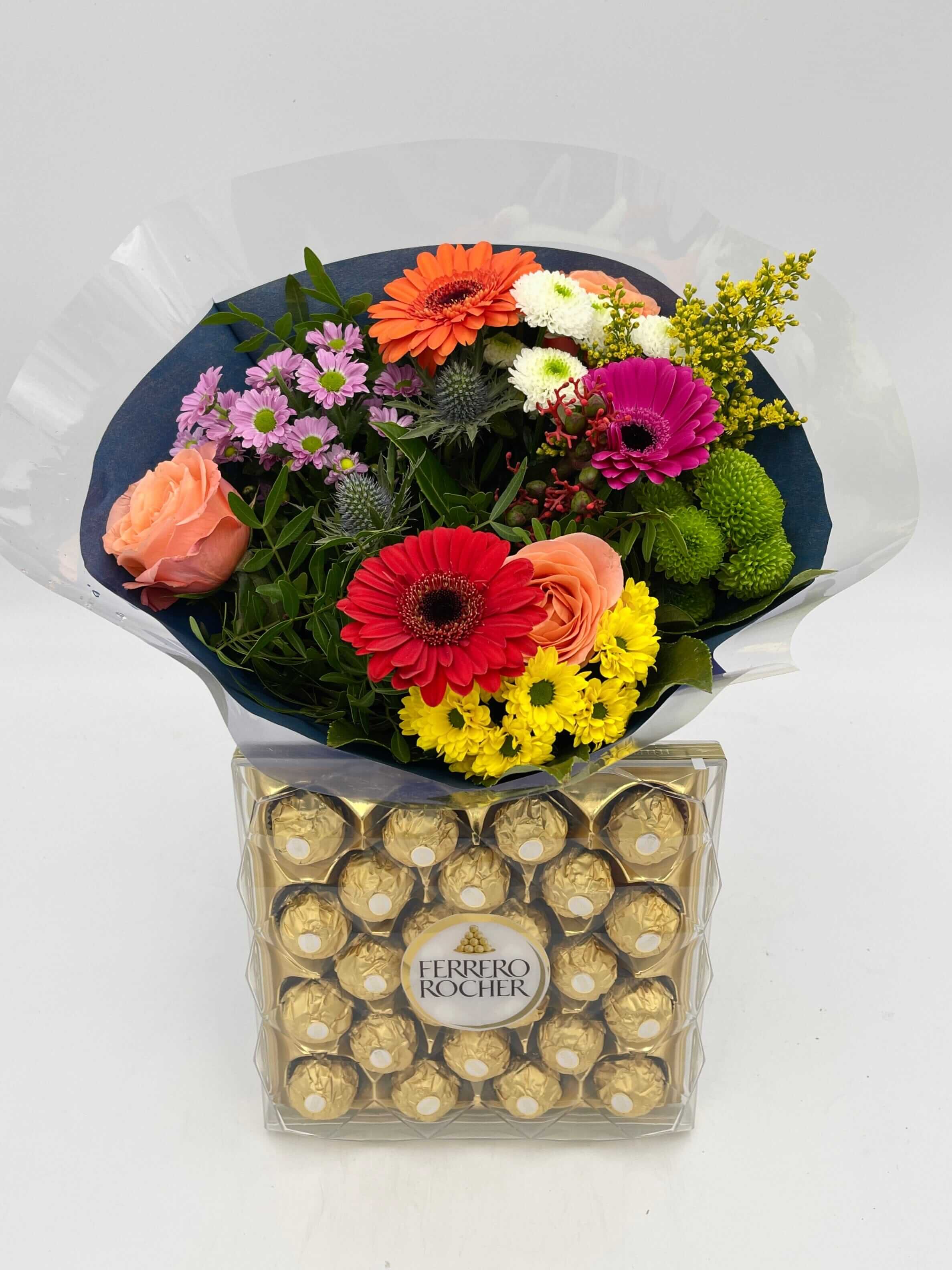 Colourful Flower Bouquet, Free Gift Card