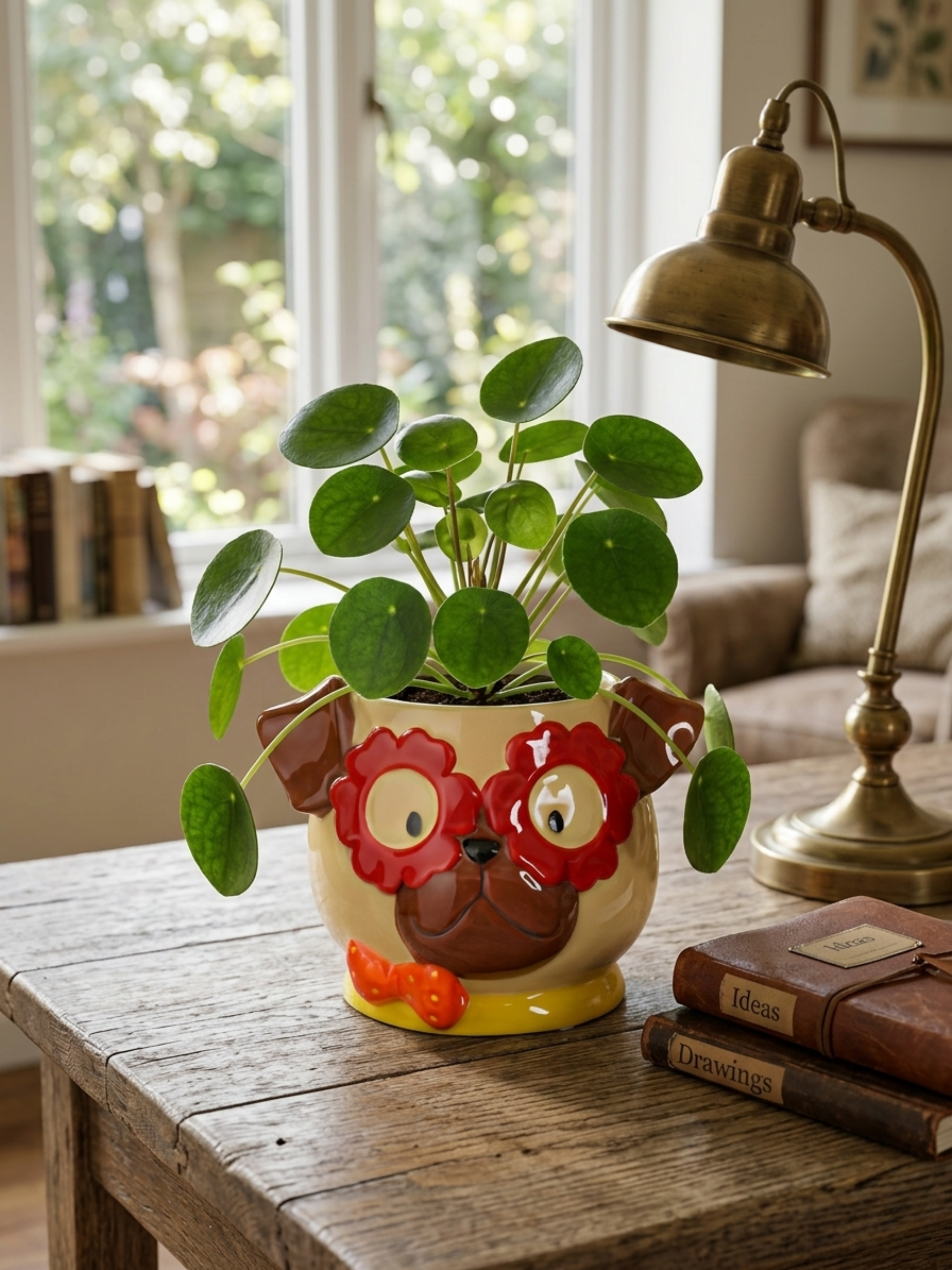 Funny Dog Ceramic Pot, Funny Gift