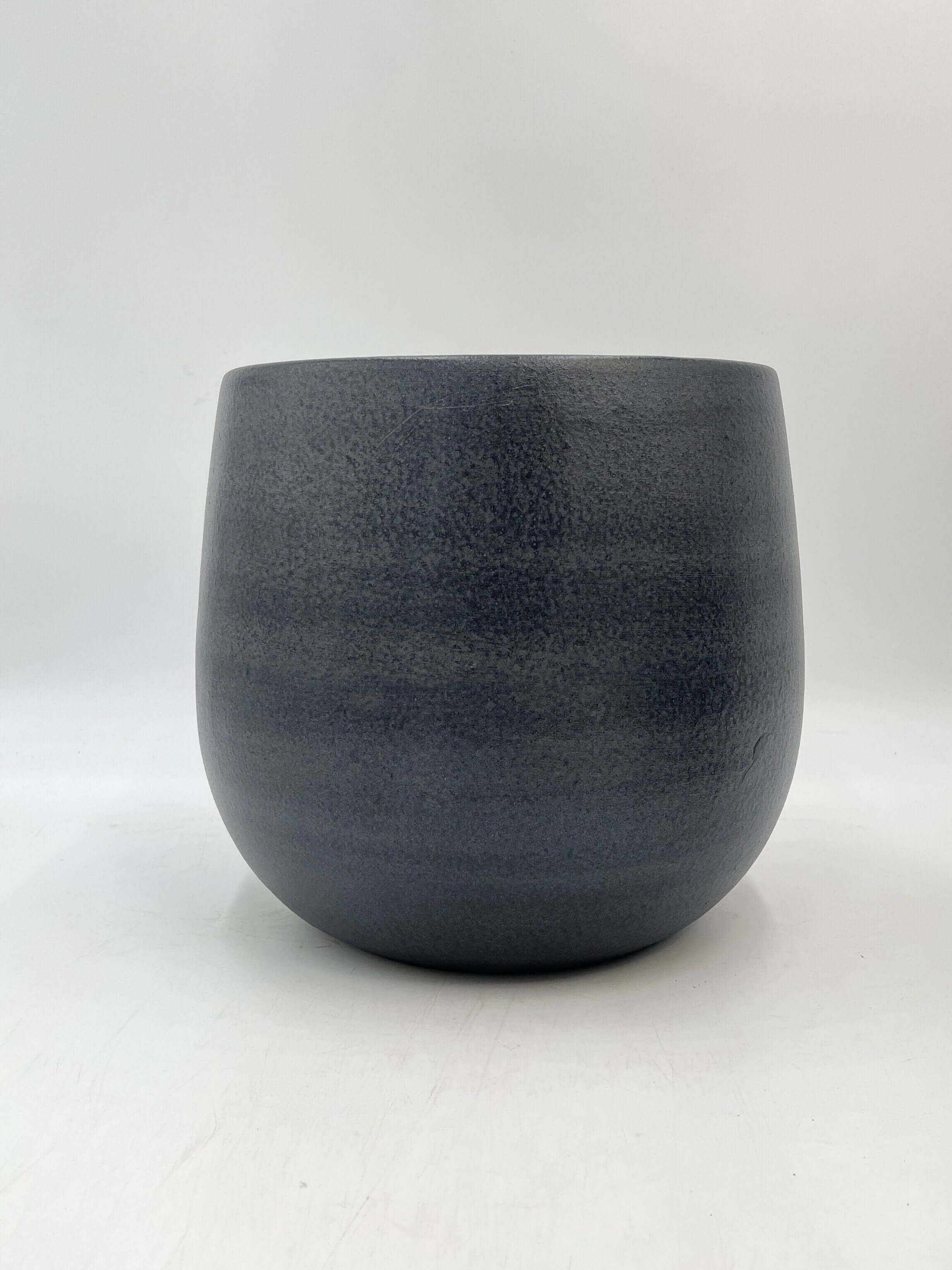 Esra Ceramic Plant Pots, Graphite, House Plant Pot in Multiple Sizes