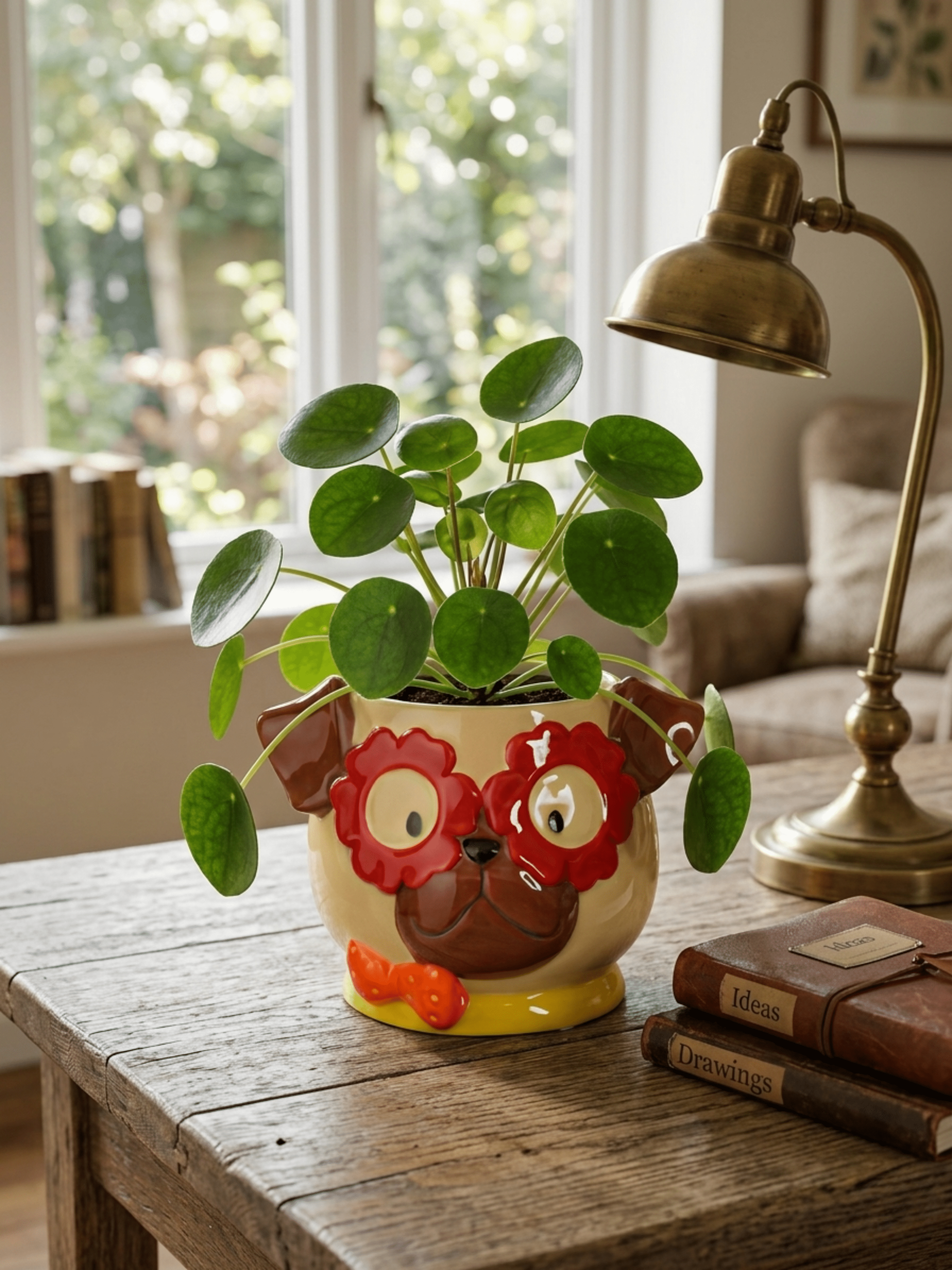 Funny Dog Ceramic Pot, Funny Gift