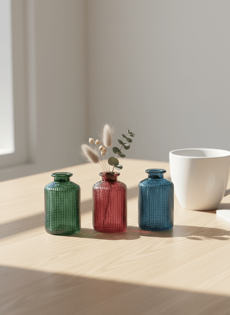 Glass Vase, H10cm, Housewarming gift - Rebel Plants