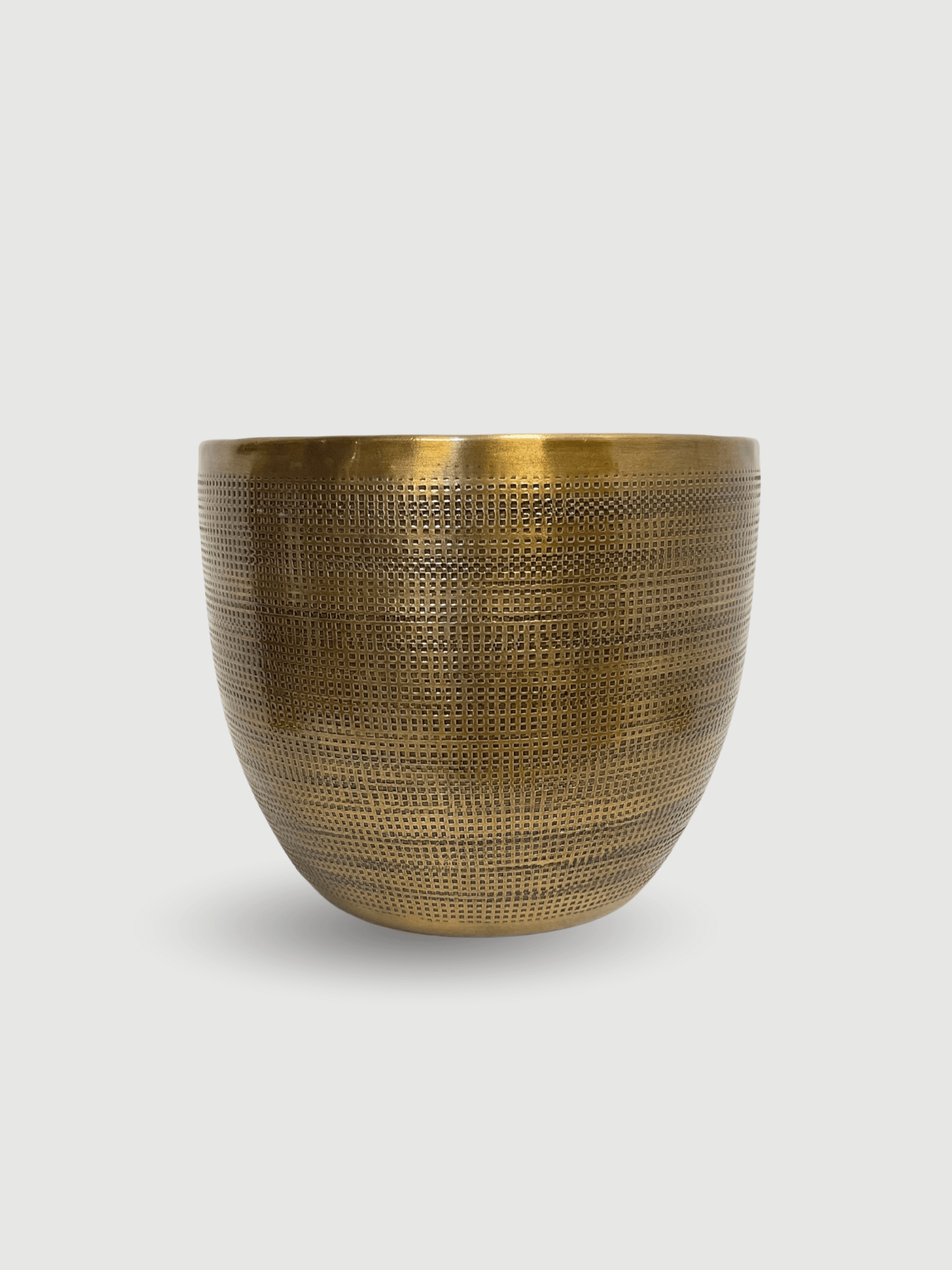 Gold Metal Plant Pot Rowen| Luxury Polished Indoor Plant Pot