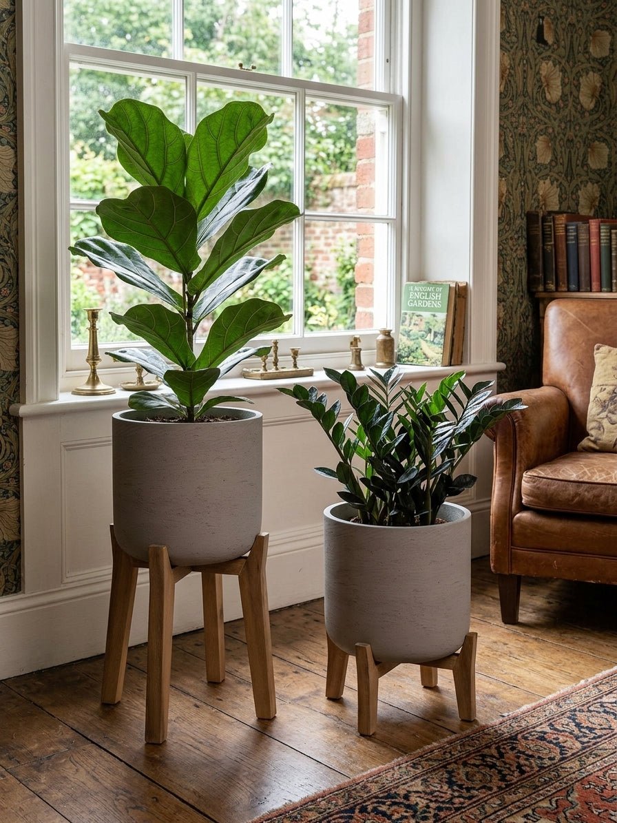 Handcrafted Oak Plant Stands, Multiple Sizes - Rebel Plants