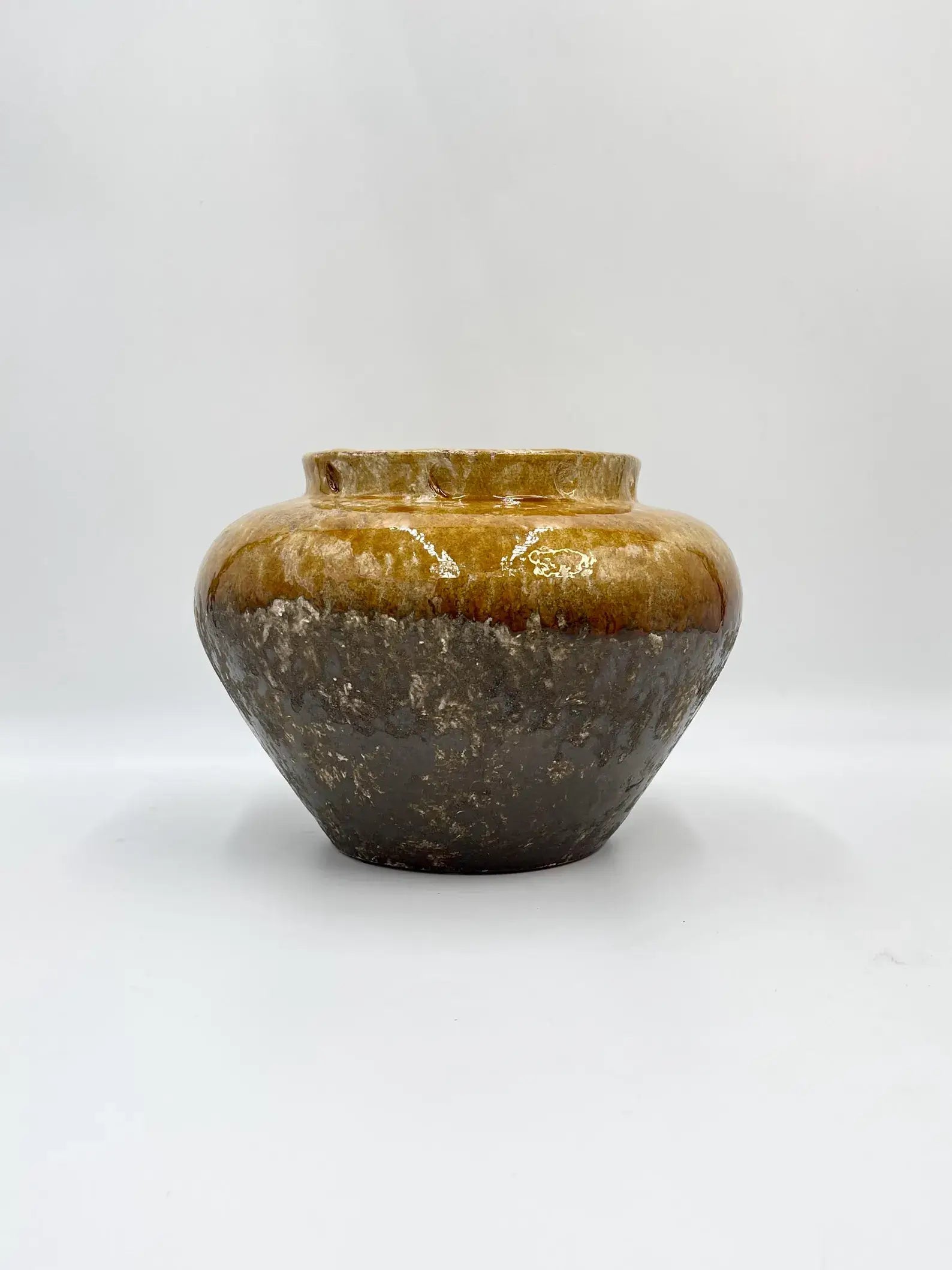 Lindy Ceramic Plant Pots, Ochre Yellow, House Plant Pot in Multiple Sizes