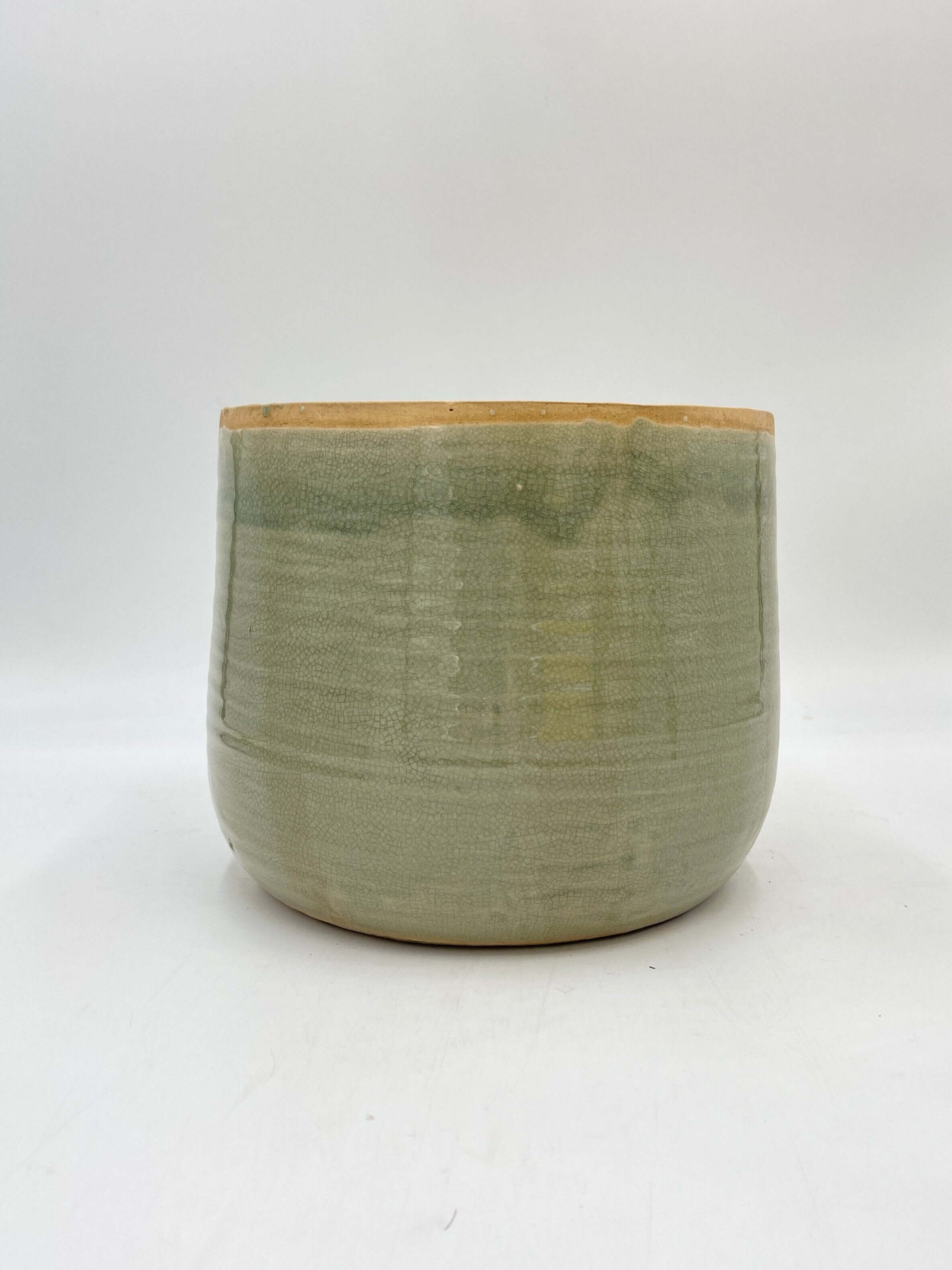 Iris Ceramic Plant Pots, Mint, Houseplant Pot in Multiple Sizes