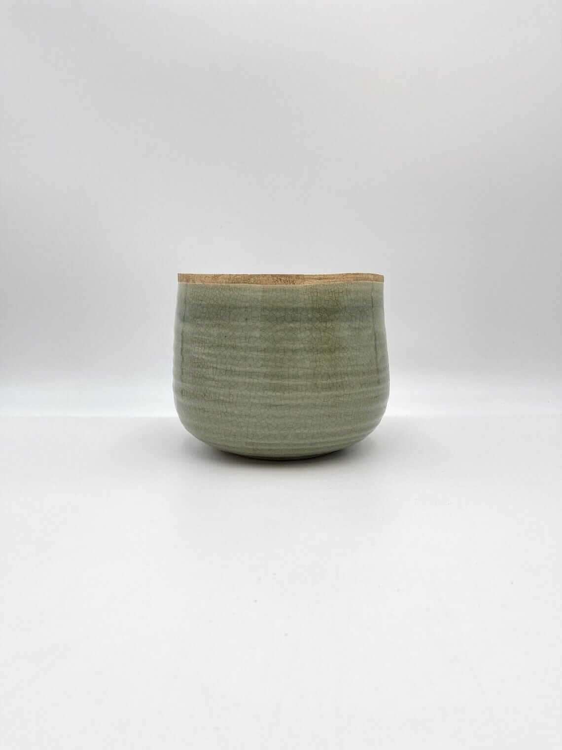 Iris Ceramic Plant Pots, Mint, Houseplant Pot in Multiple Sizes