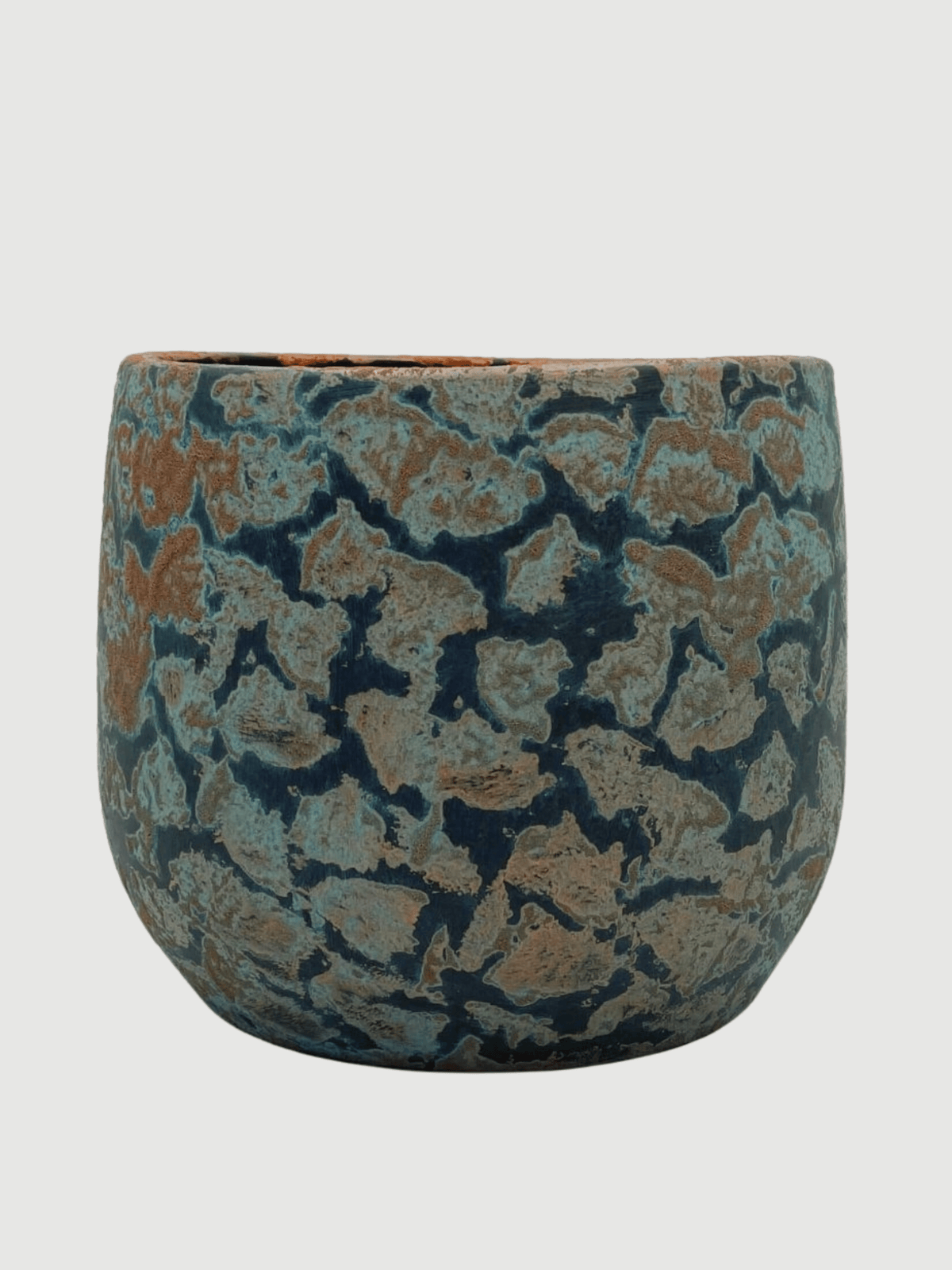 Islay Handmade Plant Pots, Blue Copper, Indoor Plant Pot in Multiple Sizes - Rebel Plants