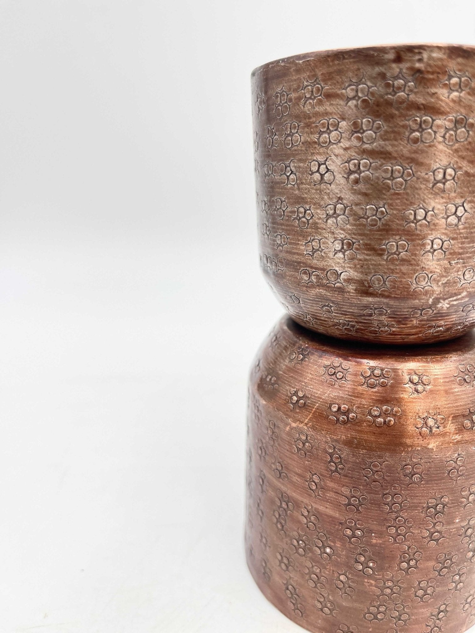 Ivan, Metal Plant Pots, Copper, 7cm - 8cm Small House Plant Pot