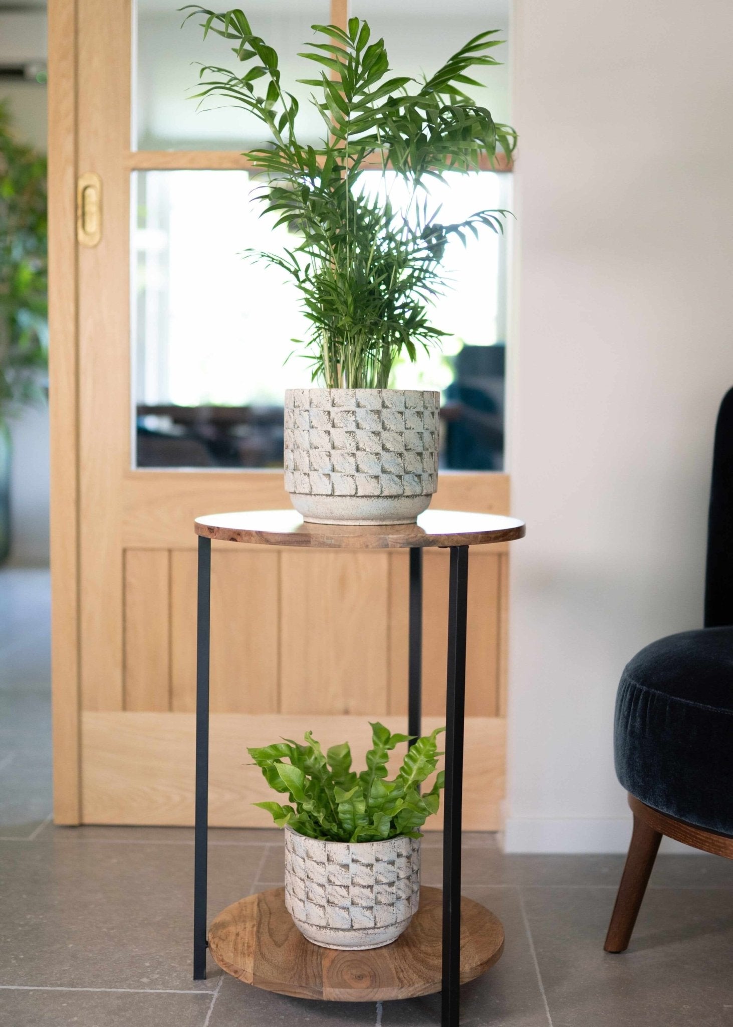 Jim, Cement Plant Pots, White Earth, Indoor Plant Pot in Multiple Sizes