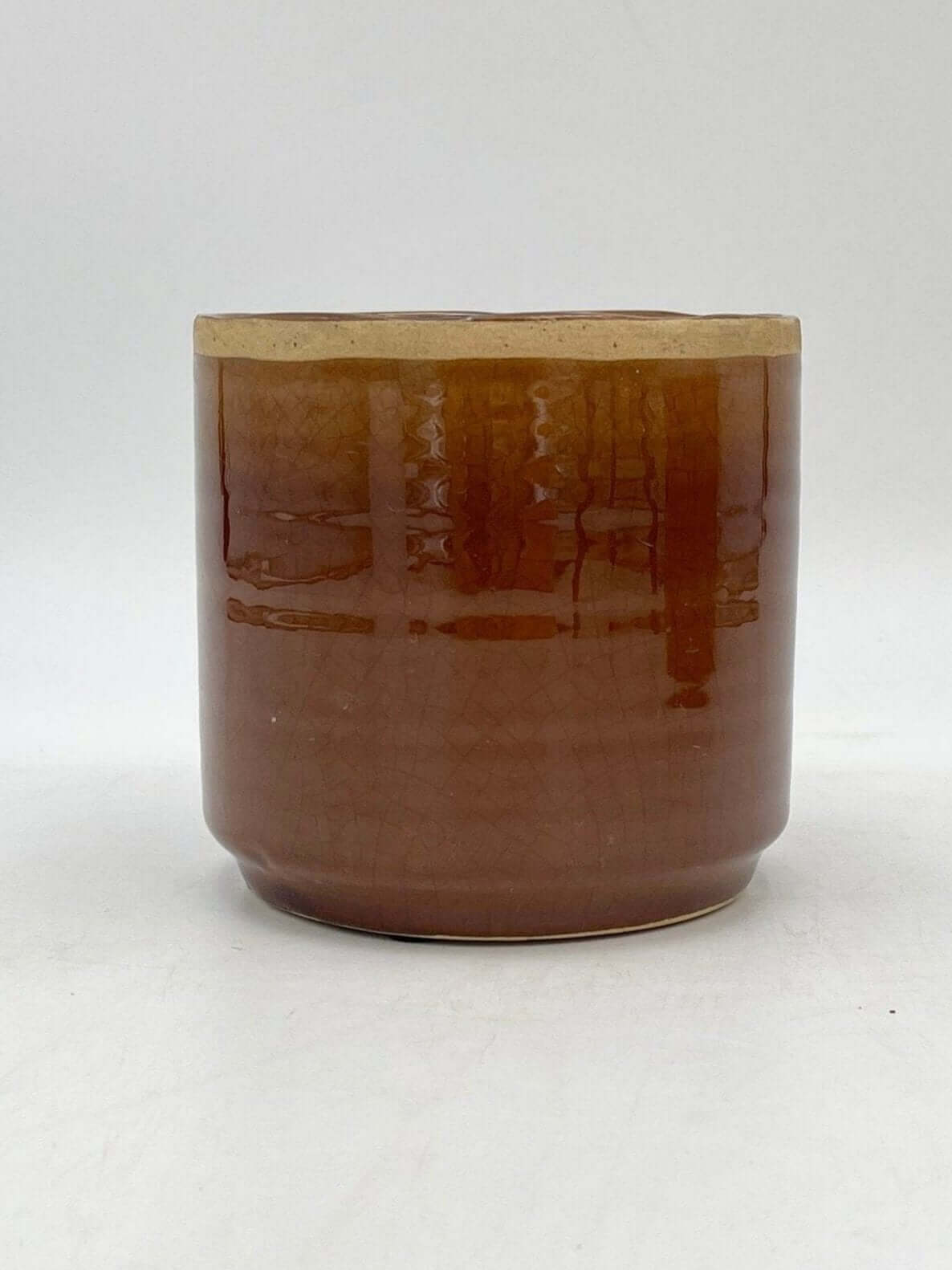 Jordy Ceramic Plant Pots, Caramel, Handmade