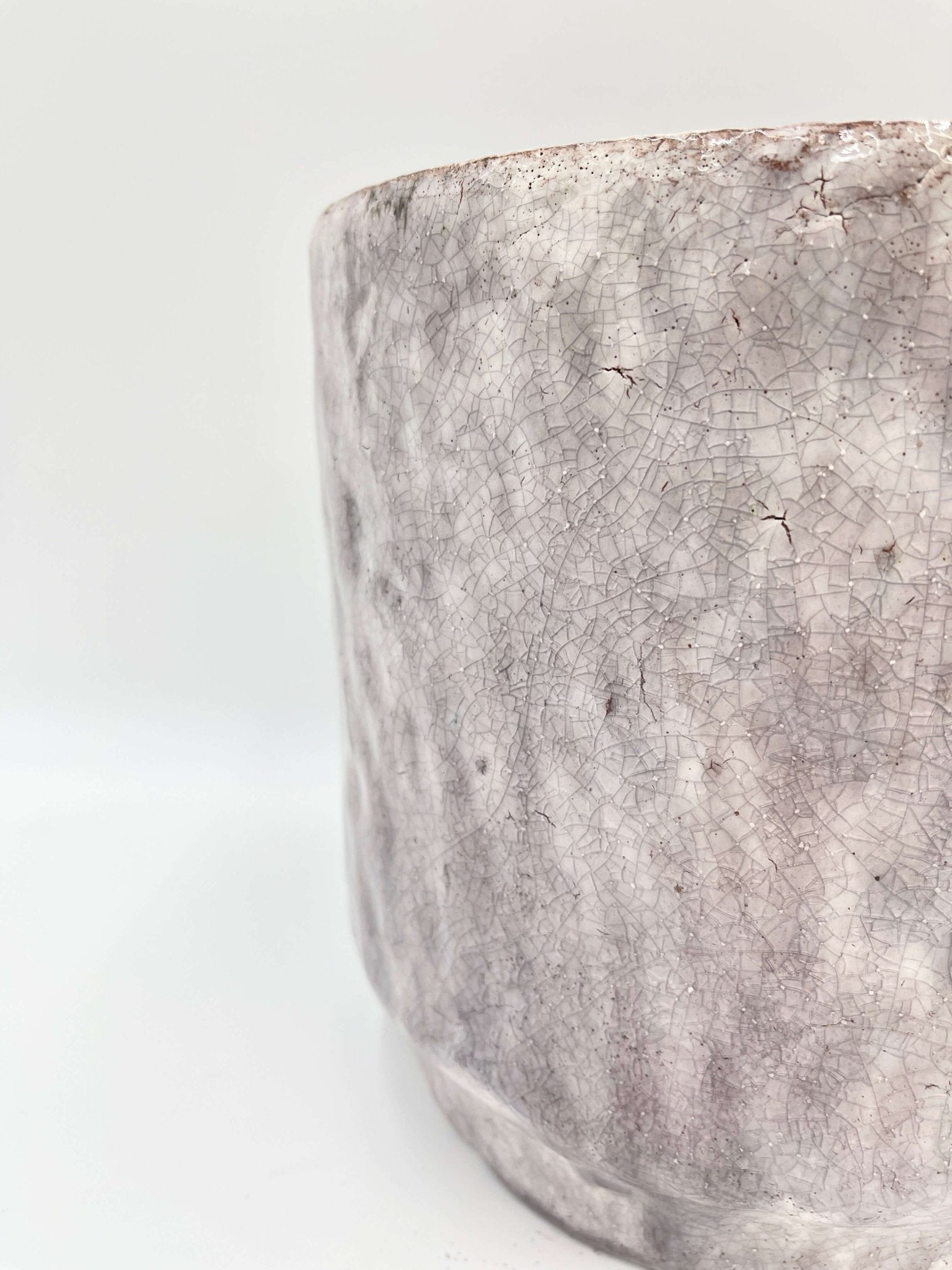 Julian Indoor Ceramic Pots, Lilac, Houseplant Pot in Multiple Sizes