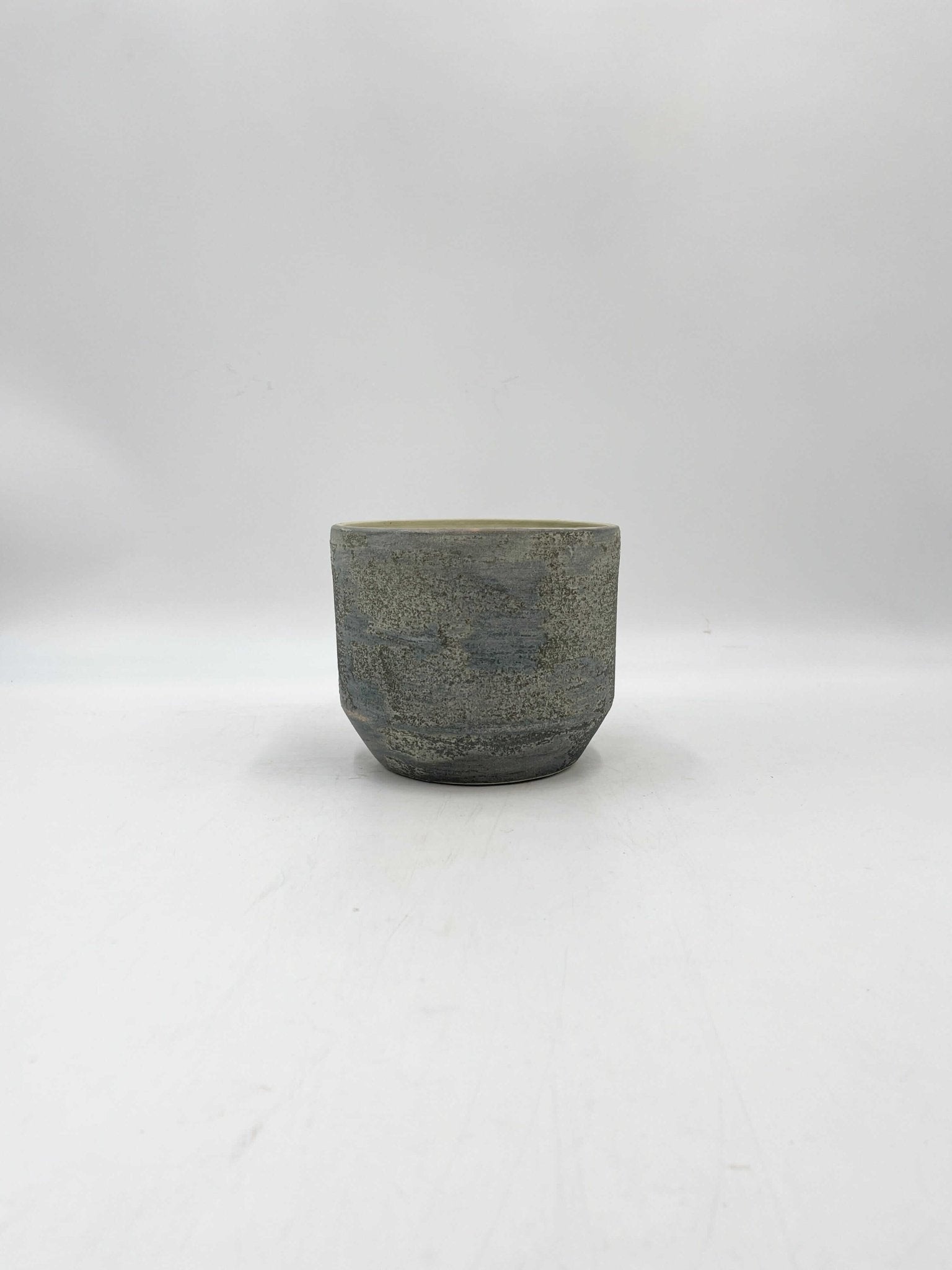 Lars Ceramic Plant Pots, Grey & Blue, Indoor Plant Pot