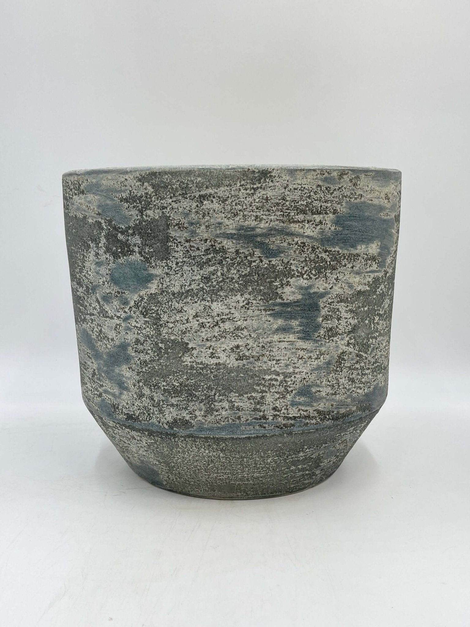 Lars Ceramic Plant Pots, Grey & Blue, Indoor Plant Pot