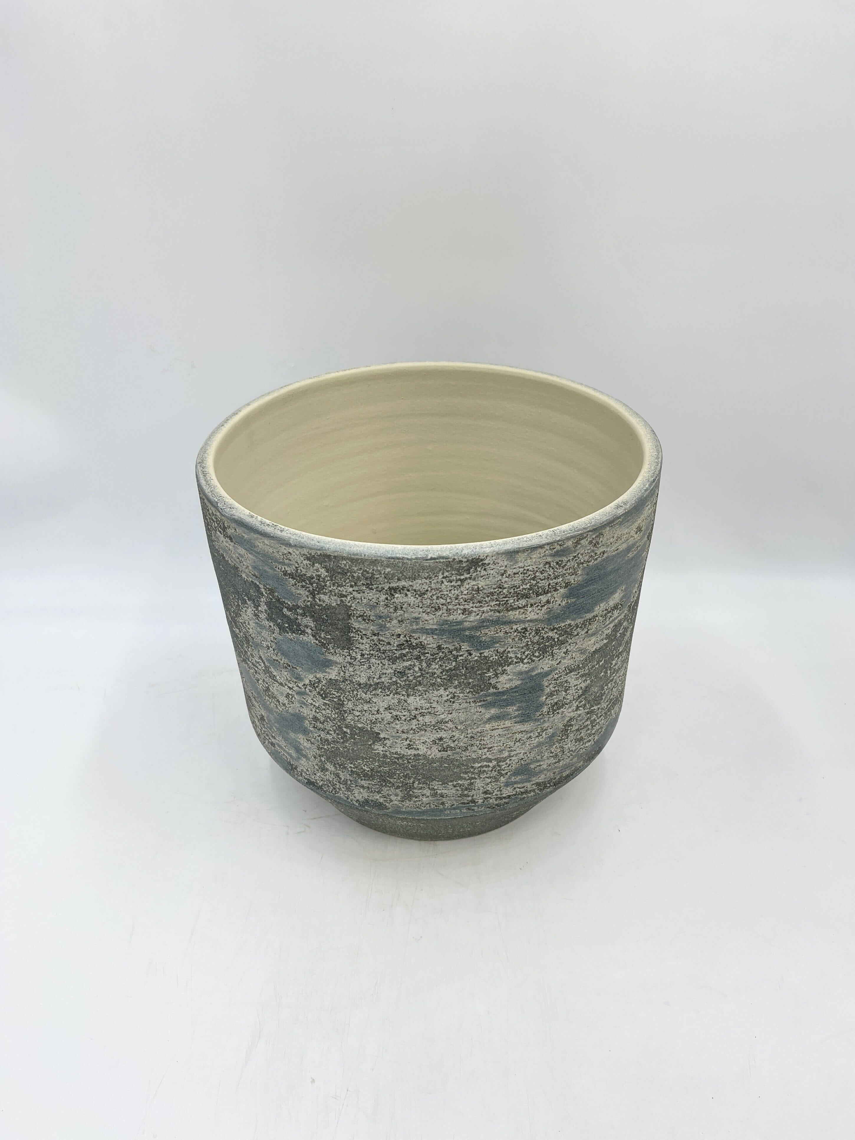 Lars Ceramic Plant Pots, Grey & Blue, Indoor Plant Pot